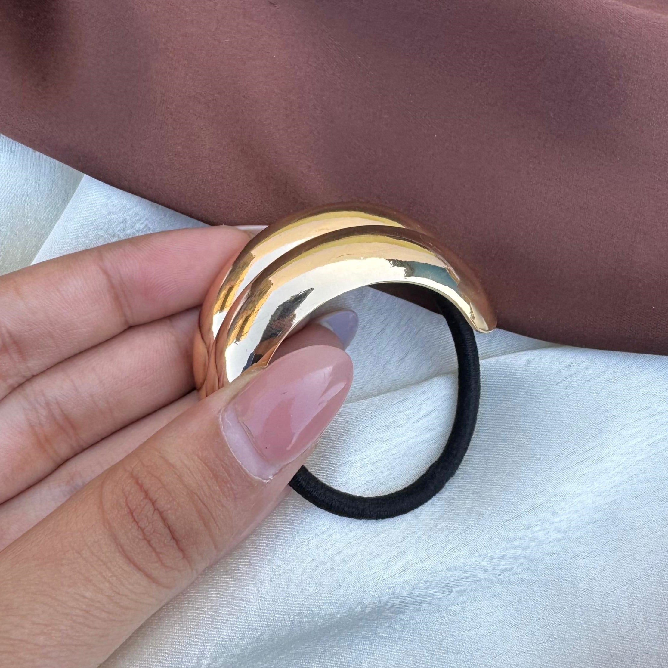 TFC Hair Hug Gold Plated Hair Tie