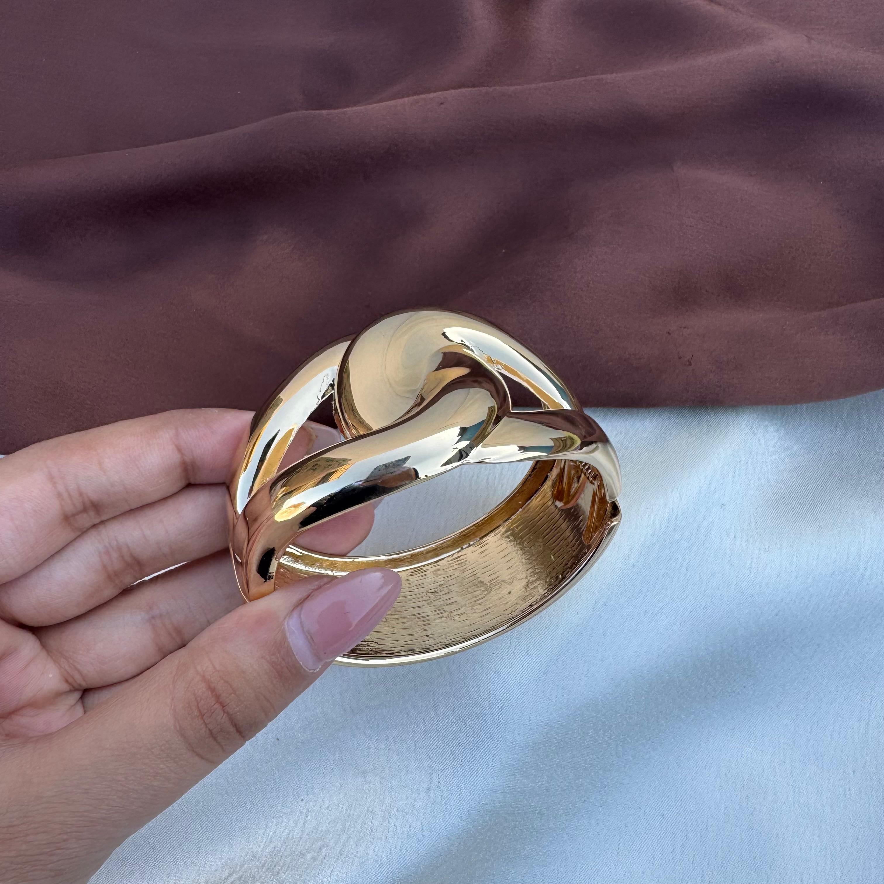 TFC Size 2.8 Finesse Gold Plated Bracelet Bangle