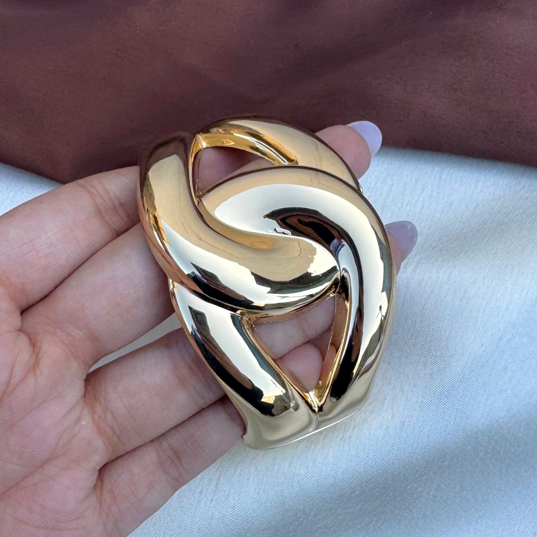 TFC Size 2.8 Finesse Gold Plated Bracelet Bangle