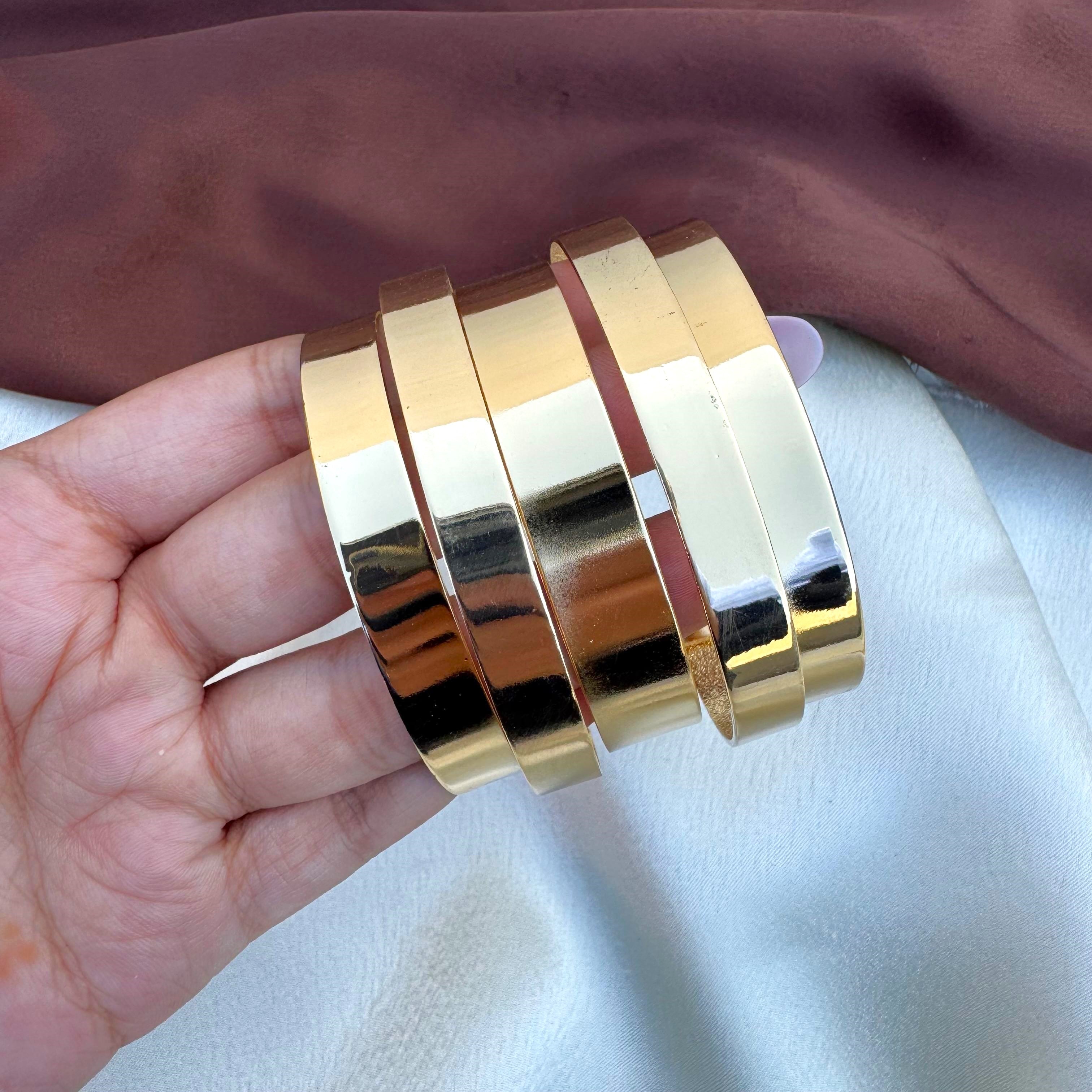 TFC Dazzle Gold Plated Cuff Bracelet