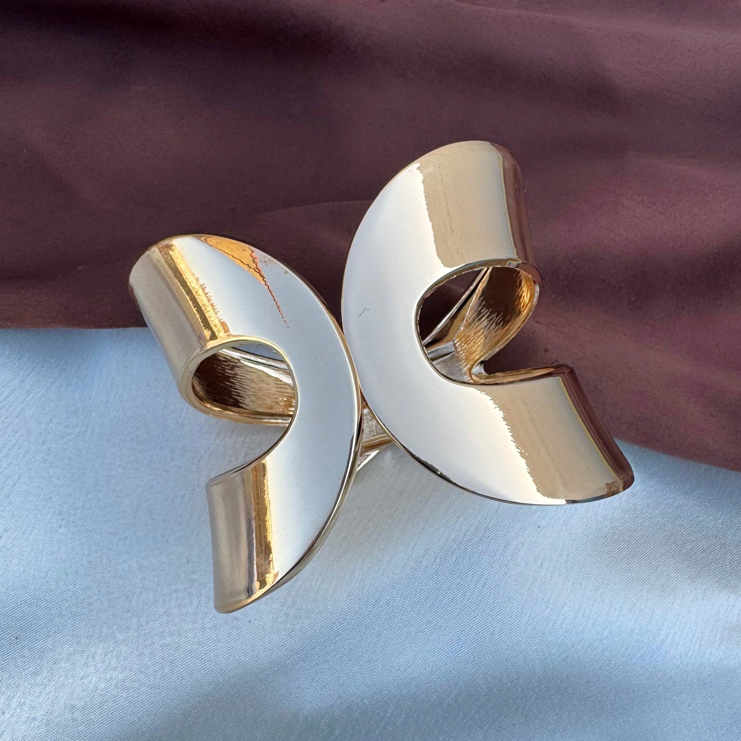 TFC Size 2.6 Glimmer Gold Plated Bracelet Bangle