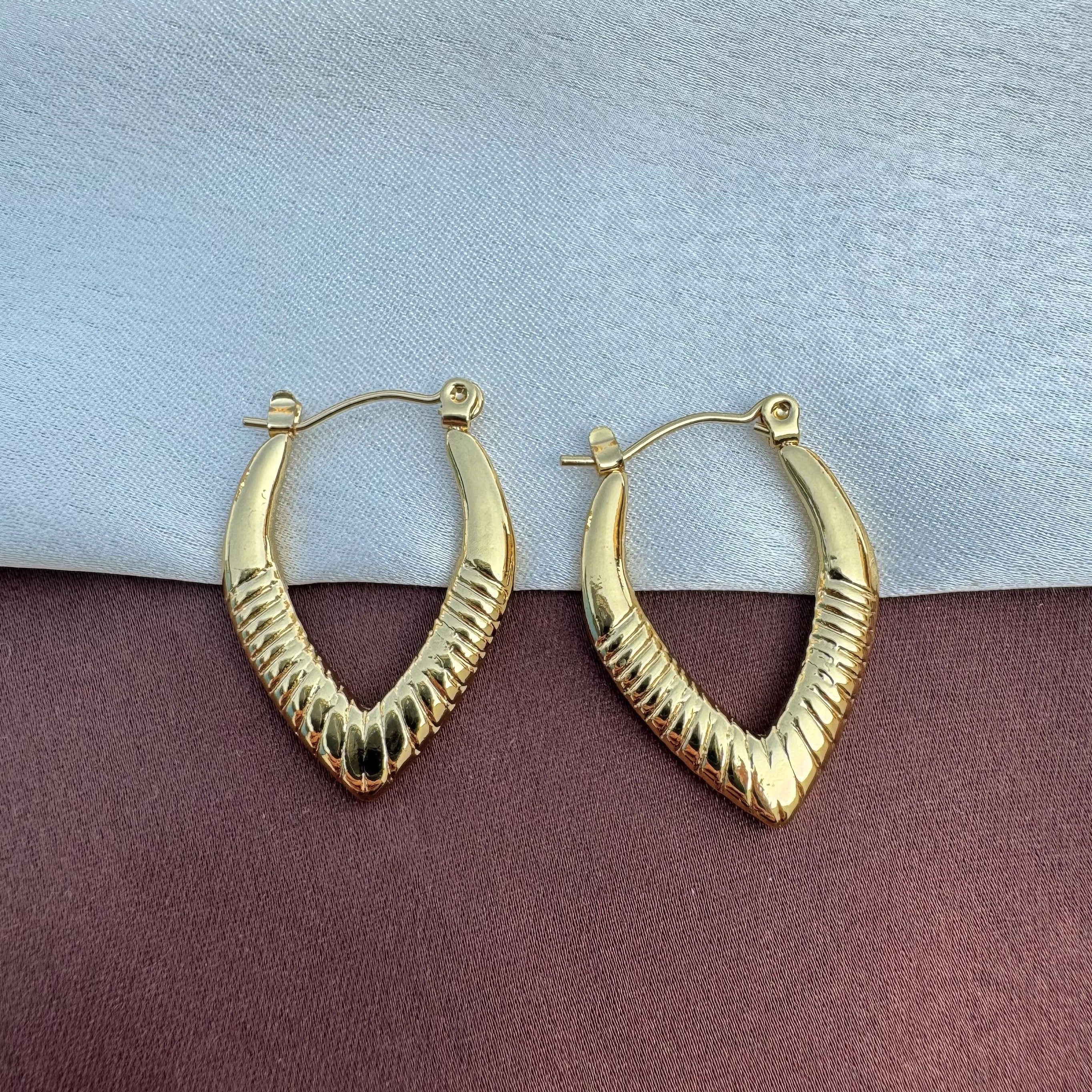 TFC Eternal Loops Gold Plated Hoop Earrings