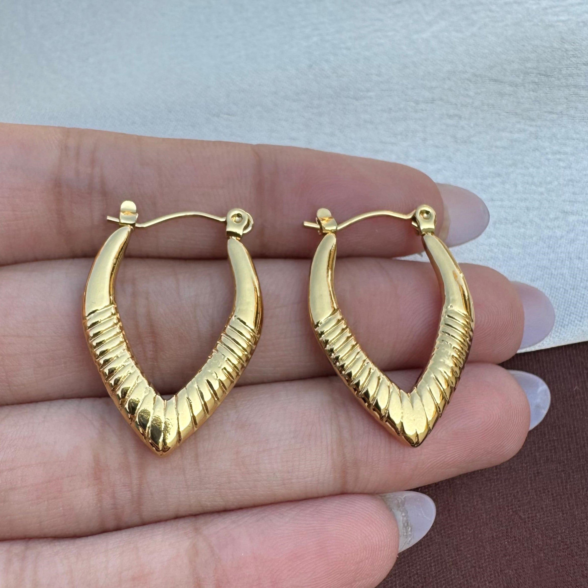 TFC Eternal Loops Gold Plated Hoop Earrings
