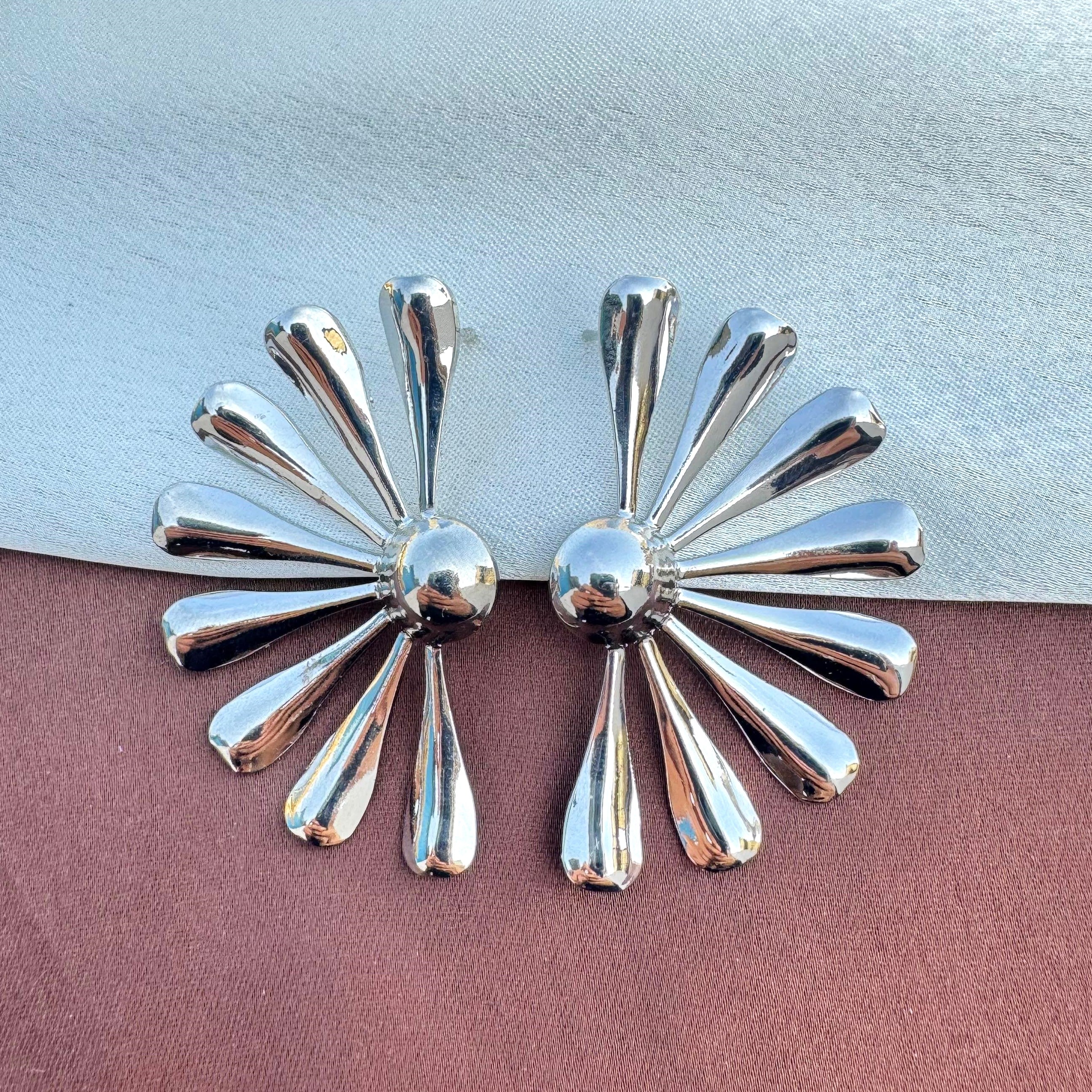 TFC Eternal Bloom Silver Plated Stud Earrings