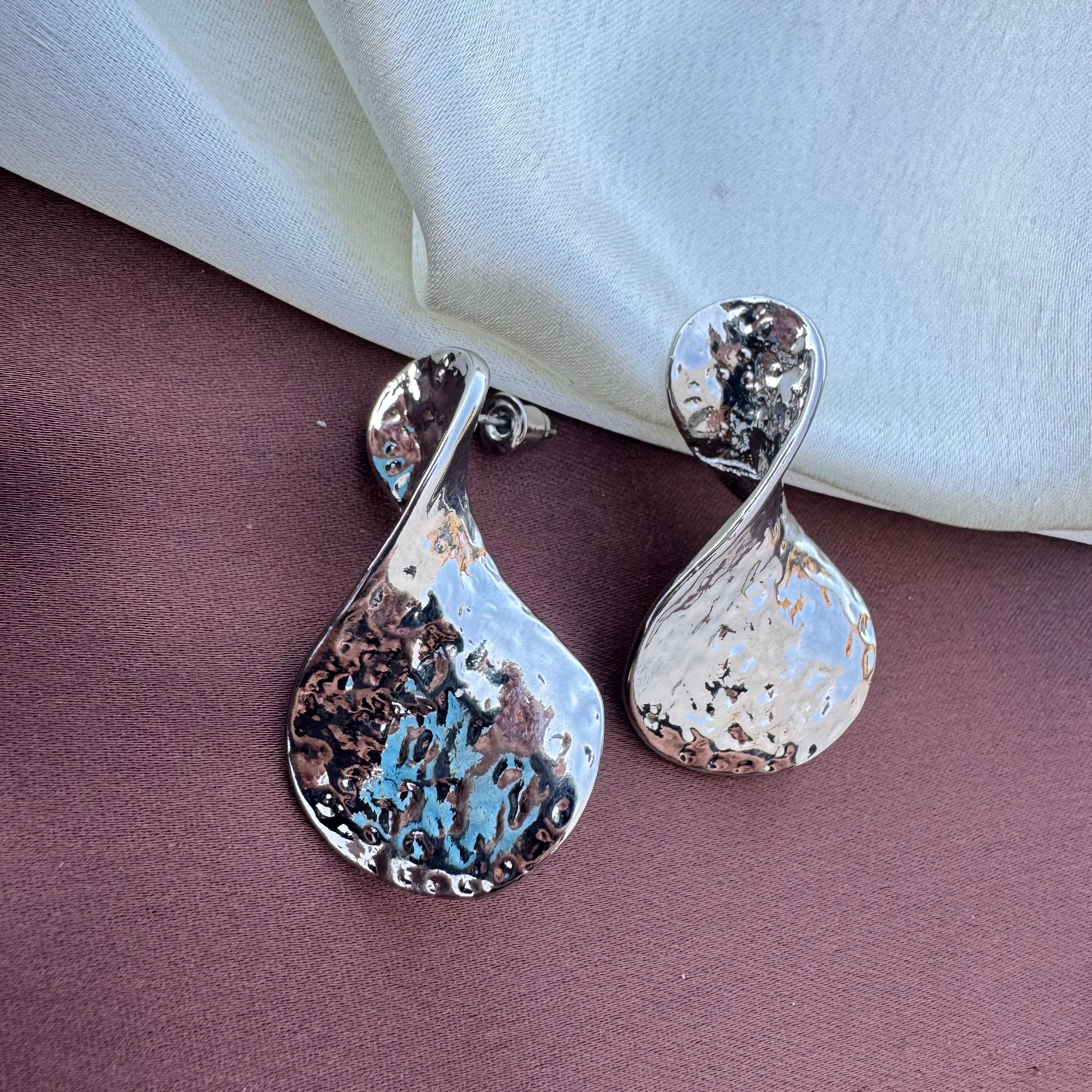TFC Shape Shifter Silver Plated Stud Earrings