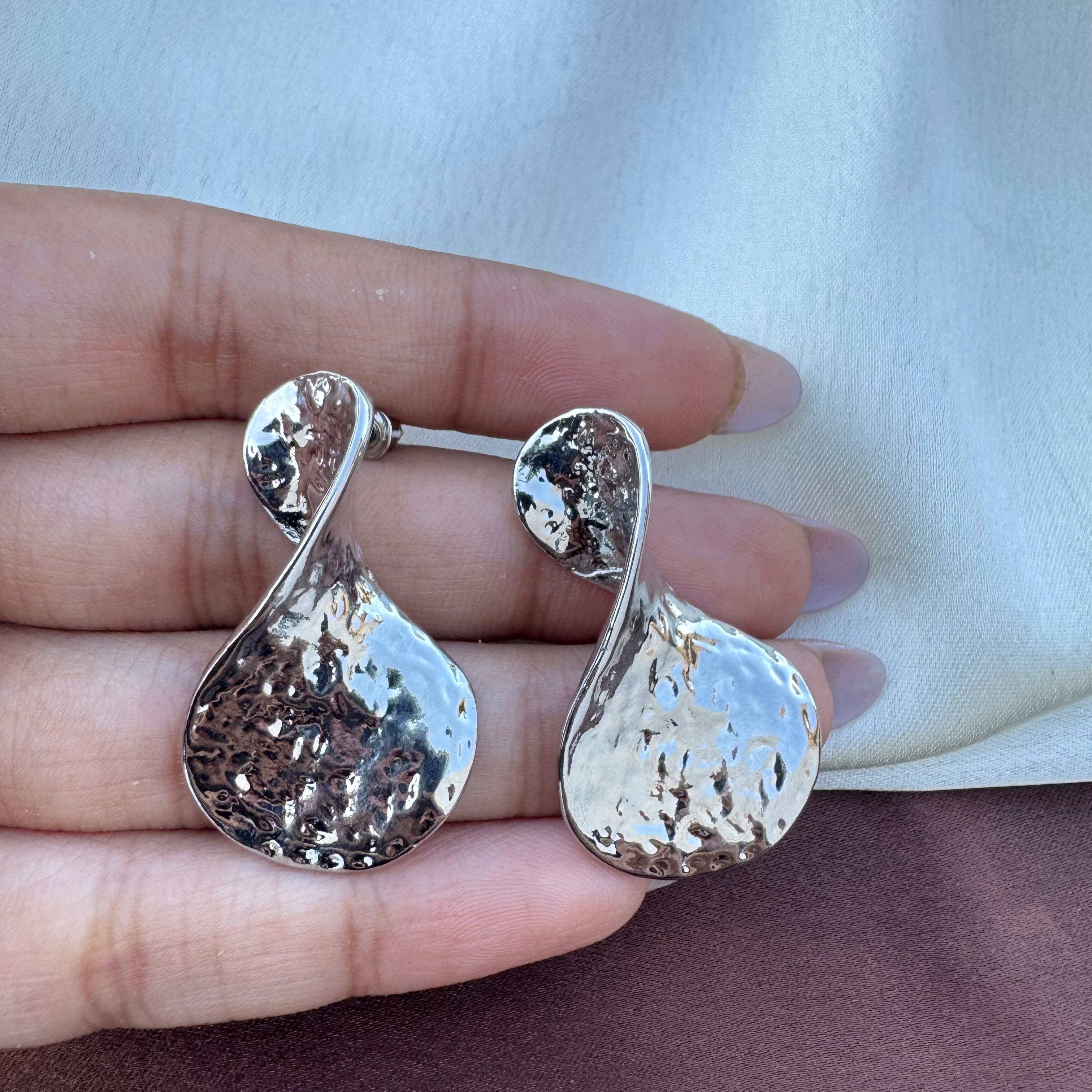 TFC Shape Shifter Silver Plated Stud Earrings