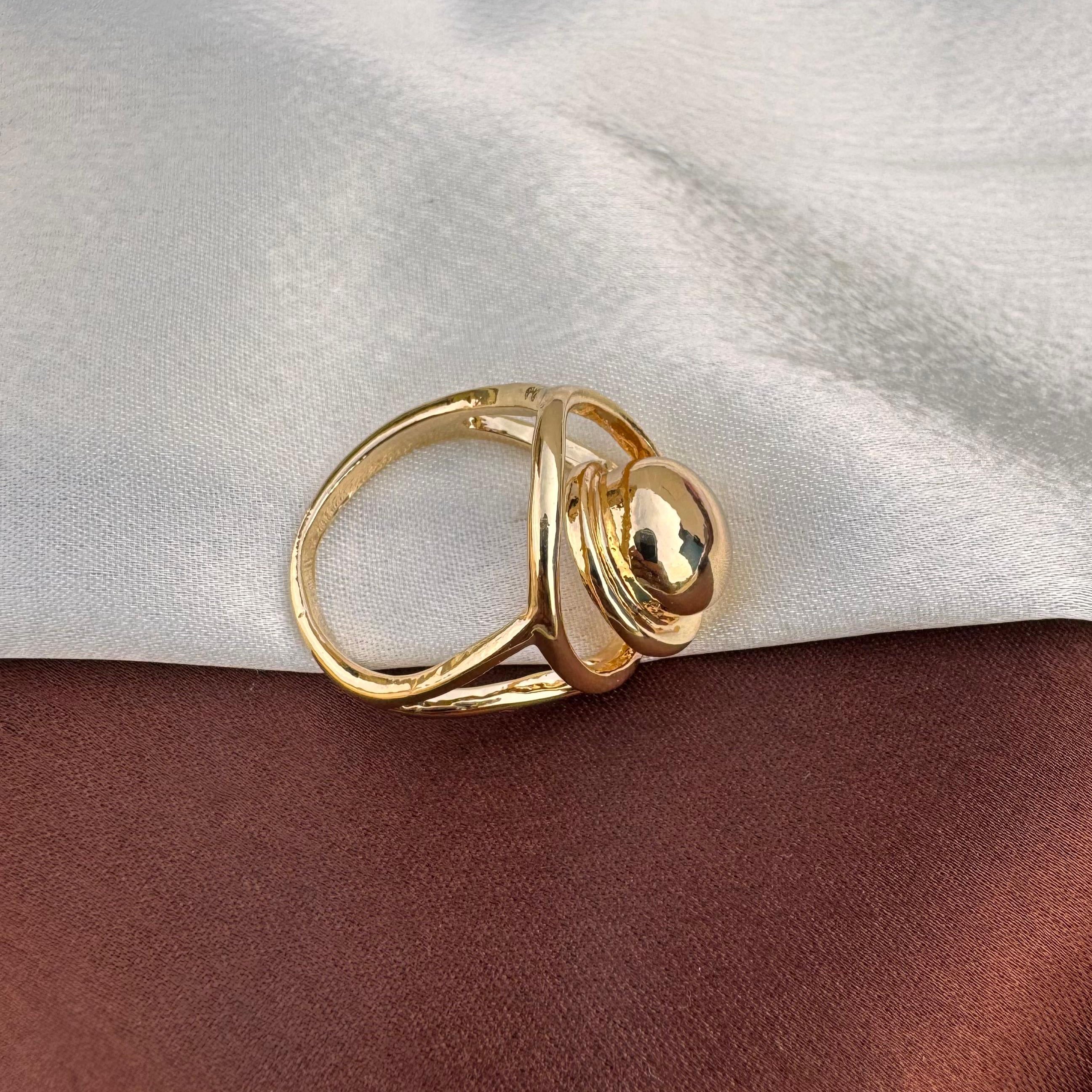 TFC Glow Gold Plated Ring (3.0 cm)