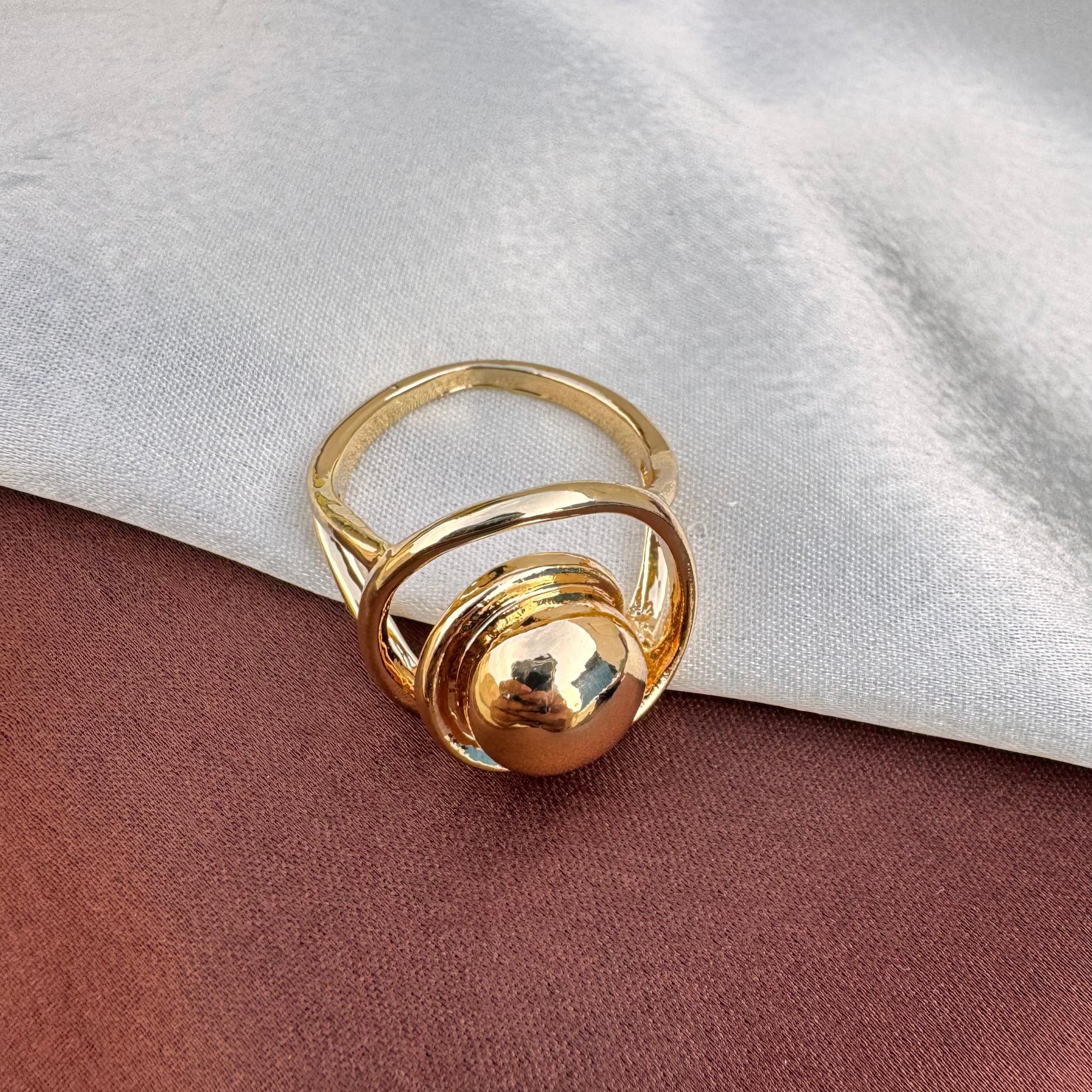 TFC Glow Gold Plated Ring (3.0 cm)