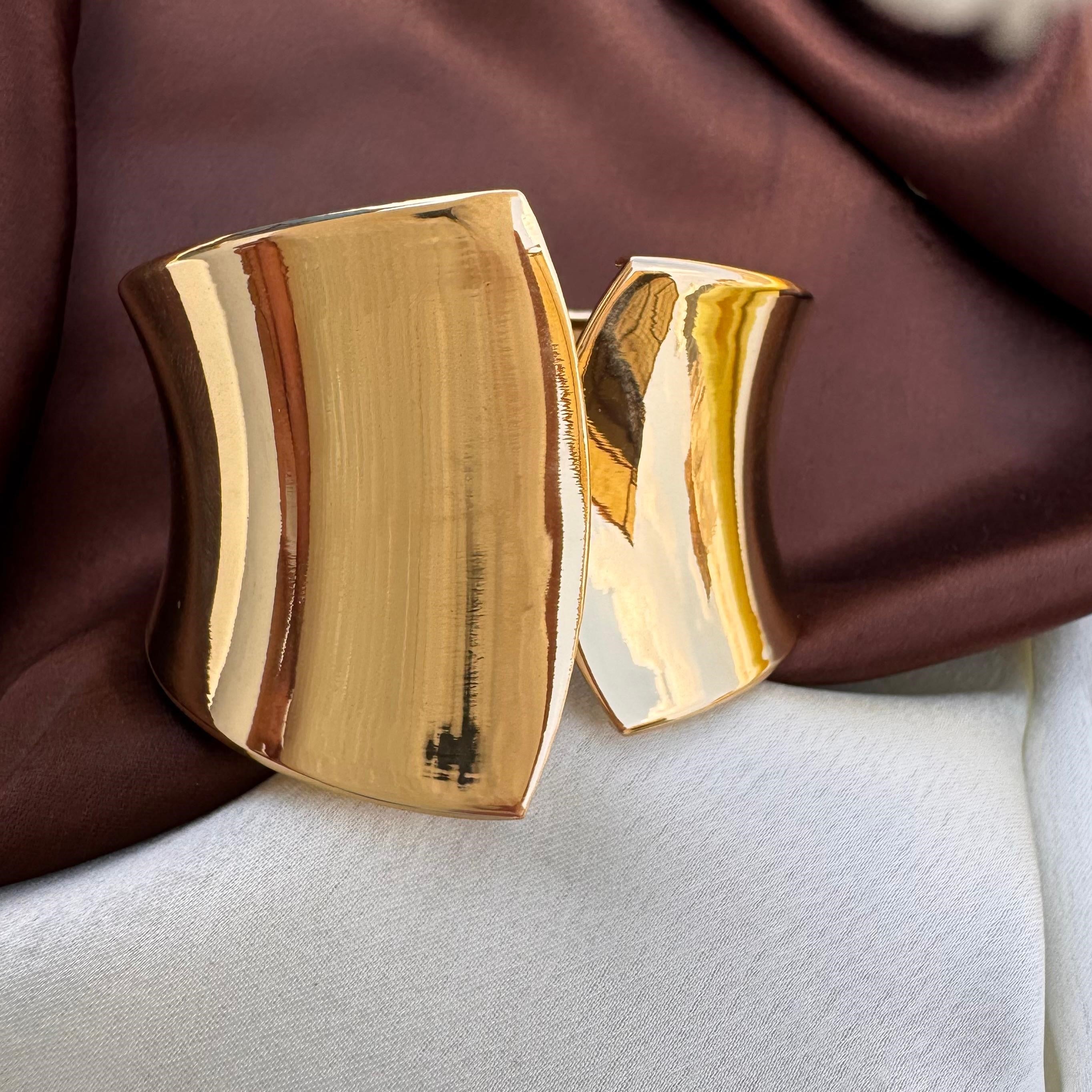 TFC Size 2.6 "Too Much" Rockstar Gold Plated Bracelet Bangle