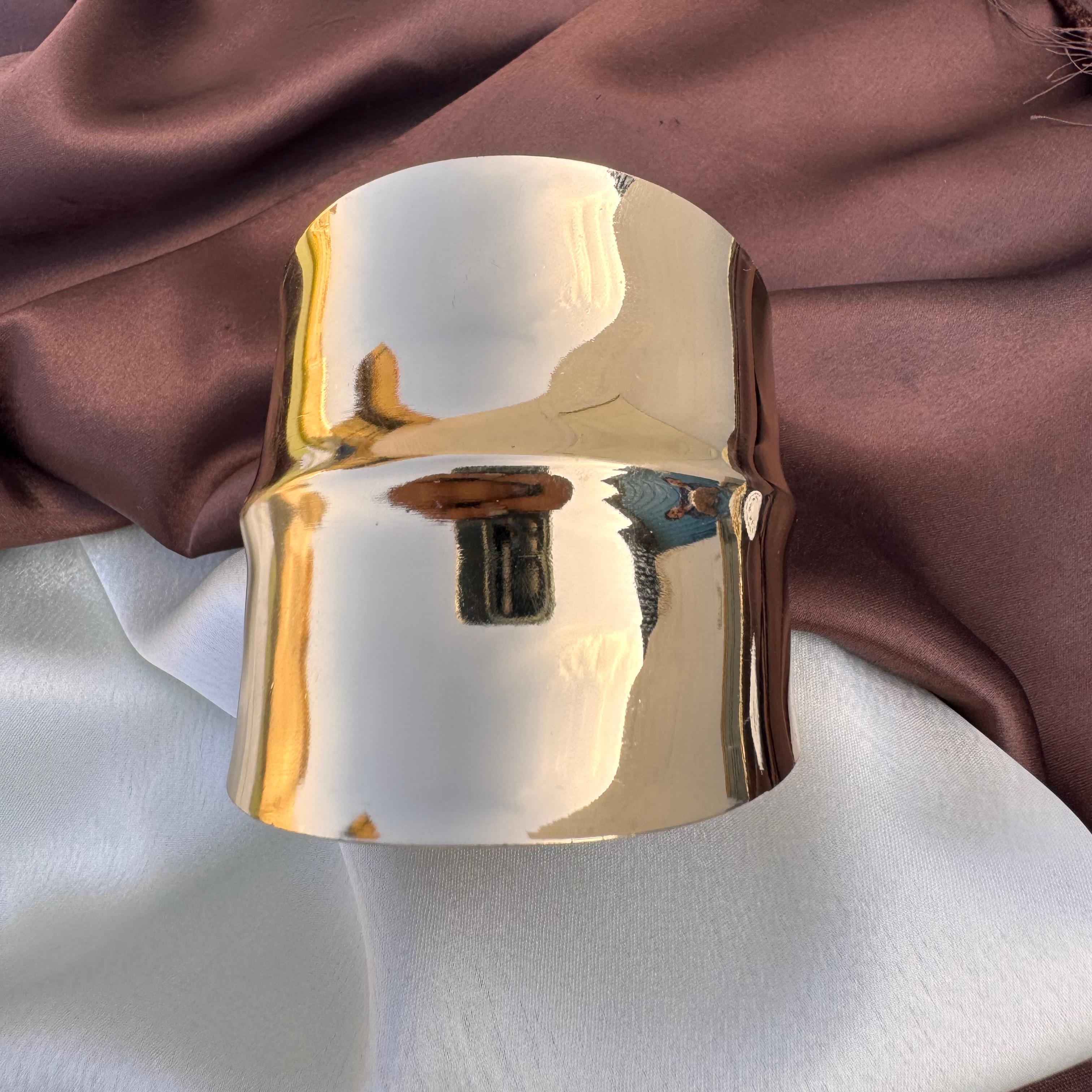 TFC Bold Rover Gold Plated Cuff Bracelet (size 2-6)