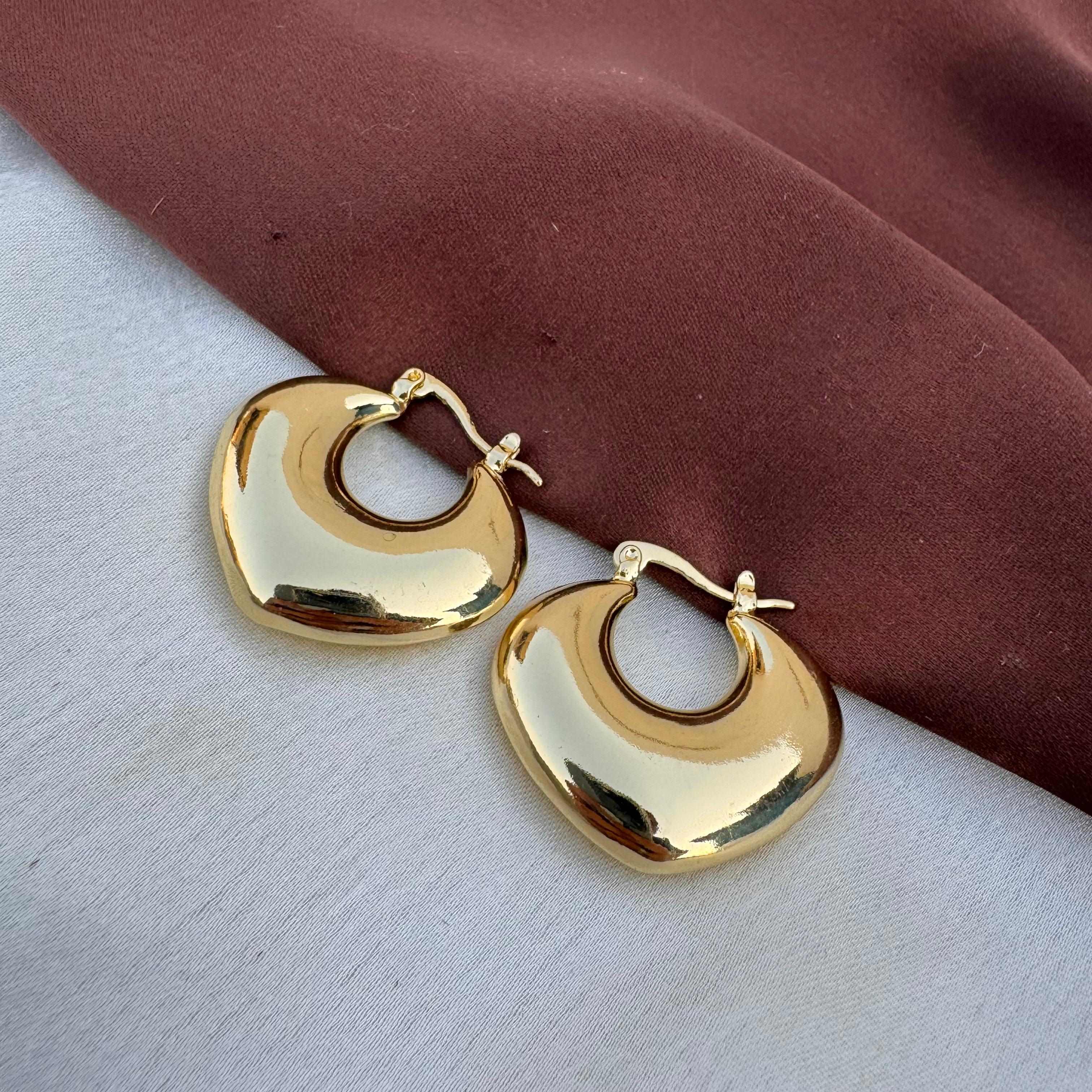 TFC Charming Aura Gold Plated Huggies