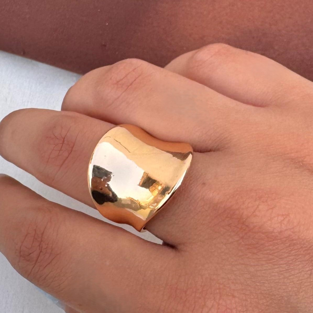 TFC Amour Glow Gold Plated Ring (Adustable)