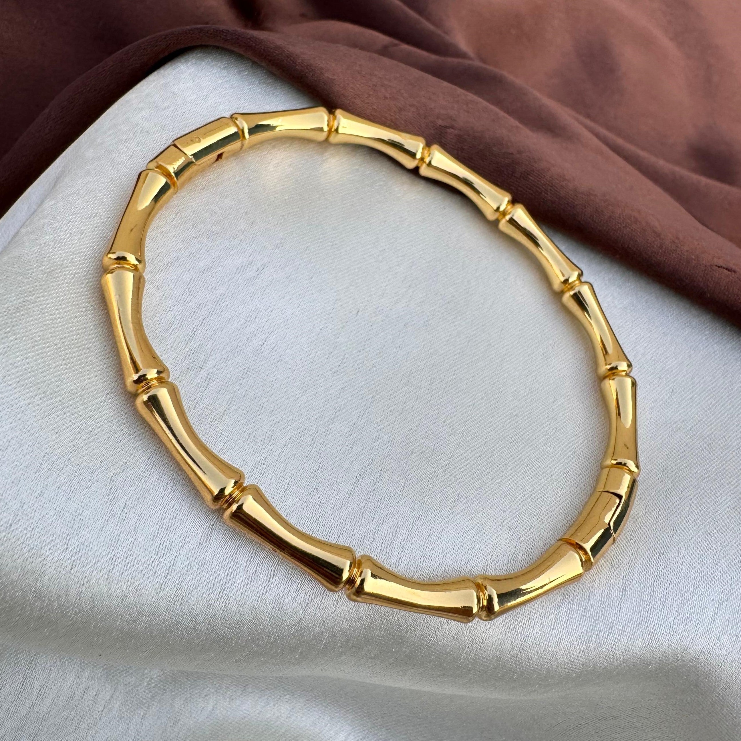 TFC Size 2.6 Pretty Gold Plated Bracelet Bangle
