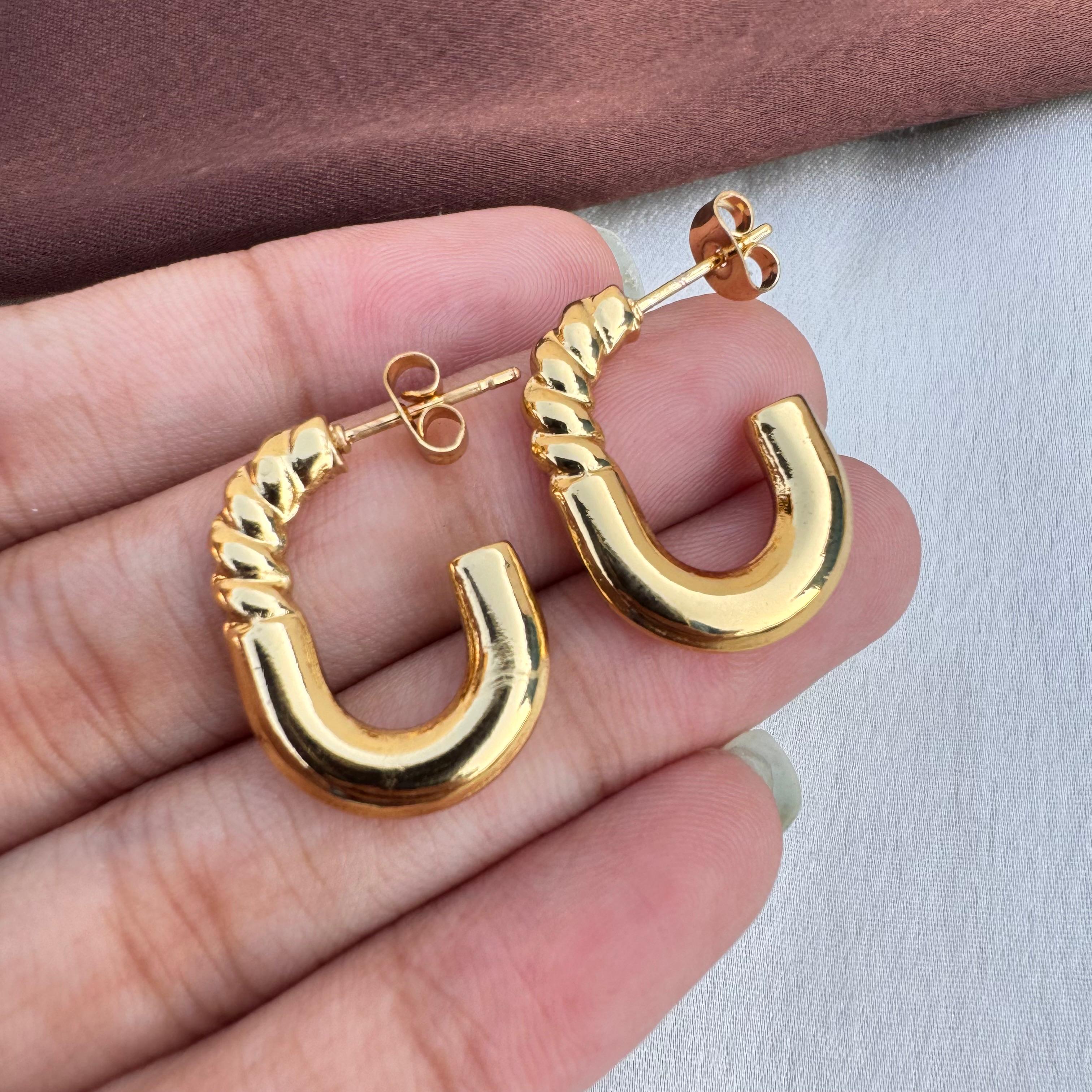 TFC Delicate Wrap Gold Plated Studs