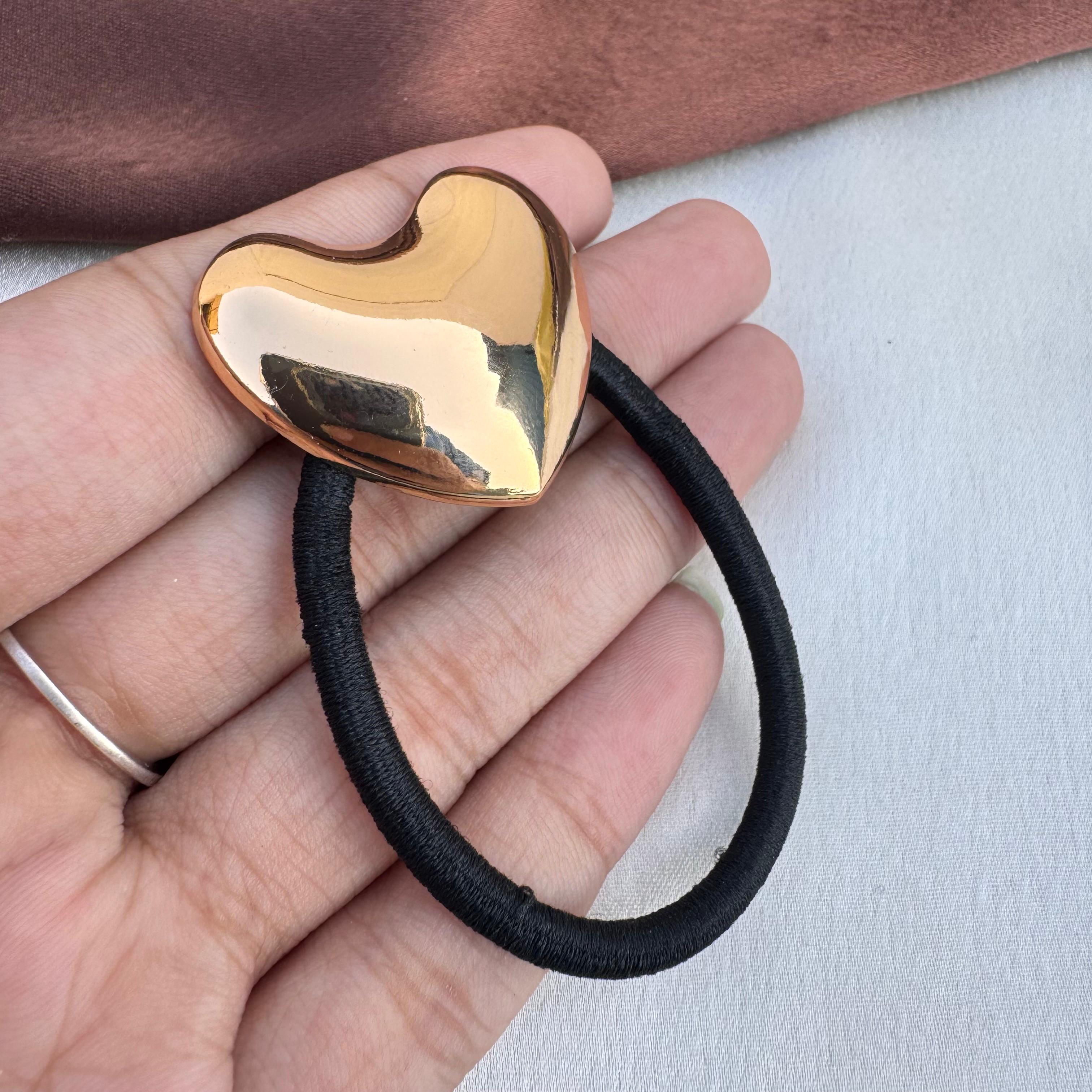TFC Heartly Heart Gold Plated Hair Tie