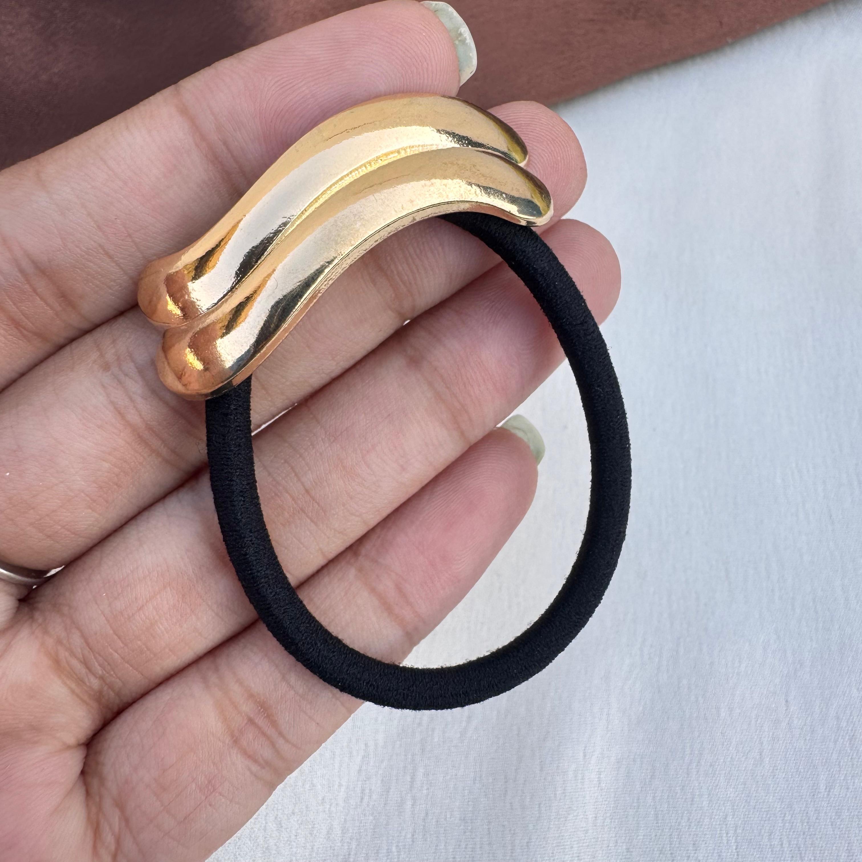 TFC Soft Halo Gold Plated Hair Tie