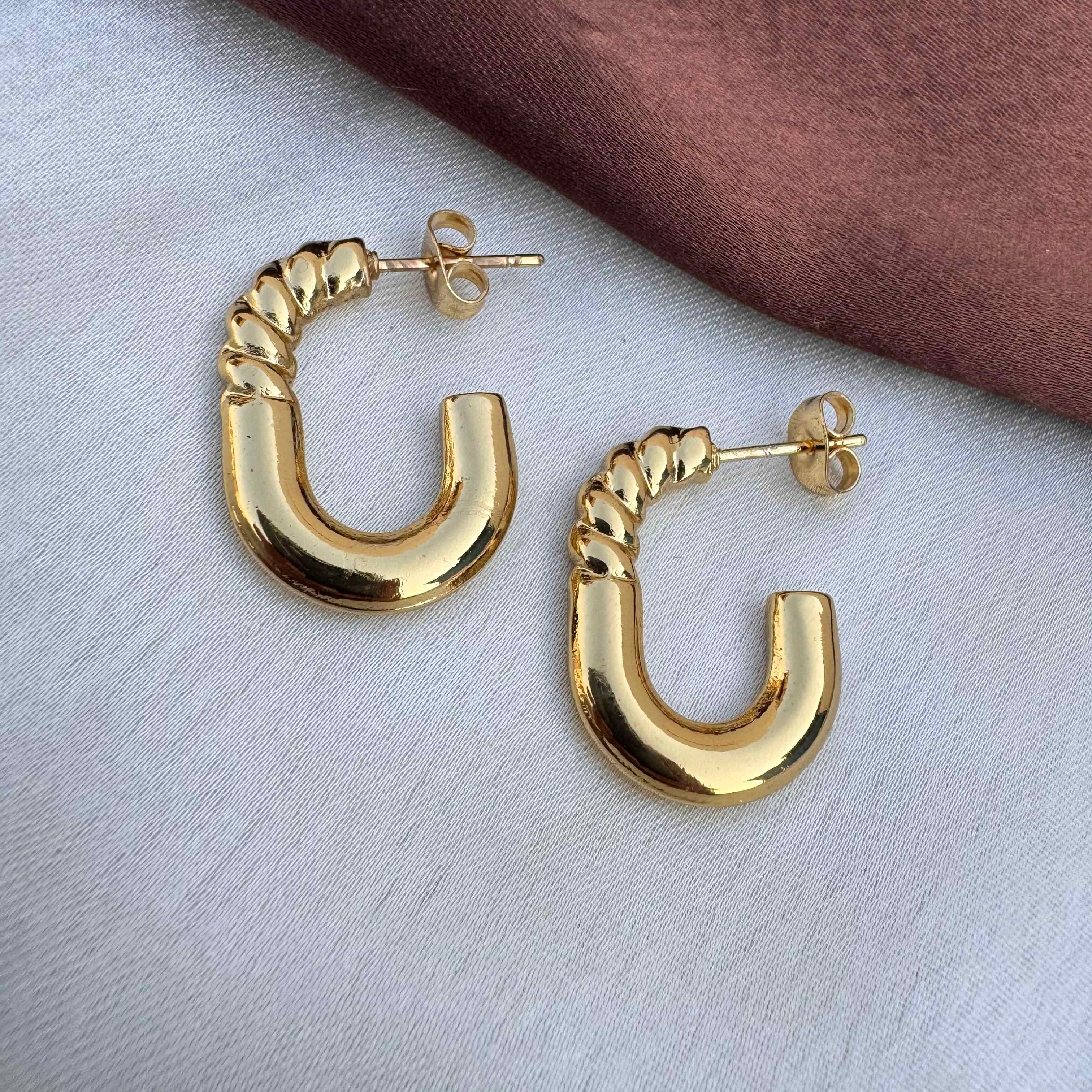 TFC Delicate Wrap Gold Plated Studs