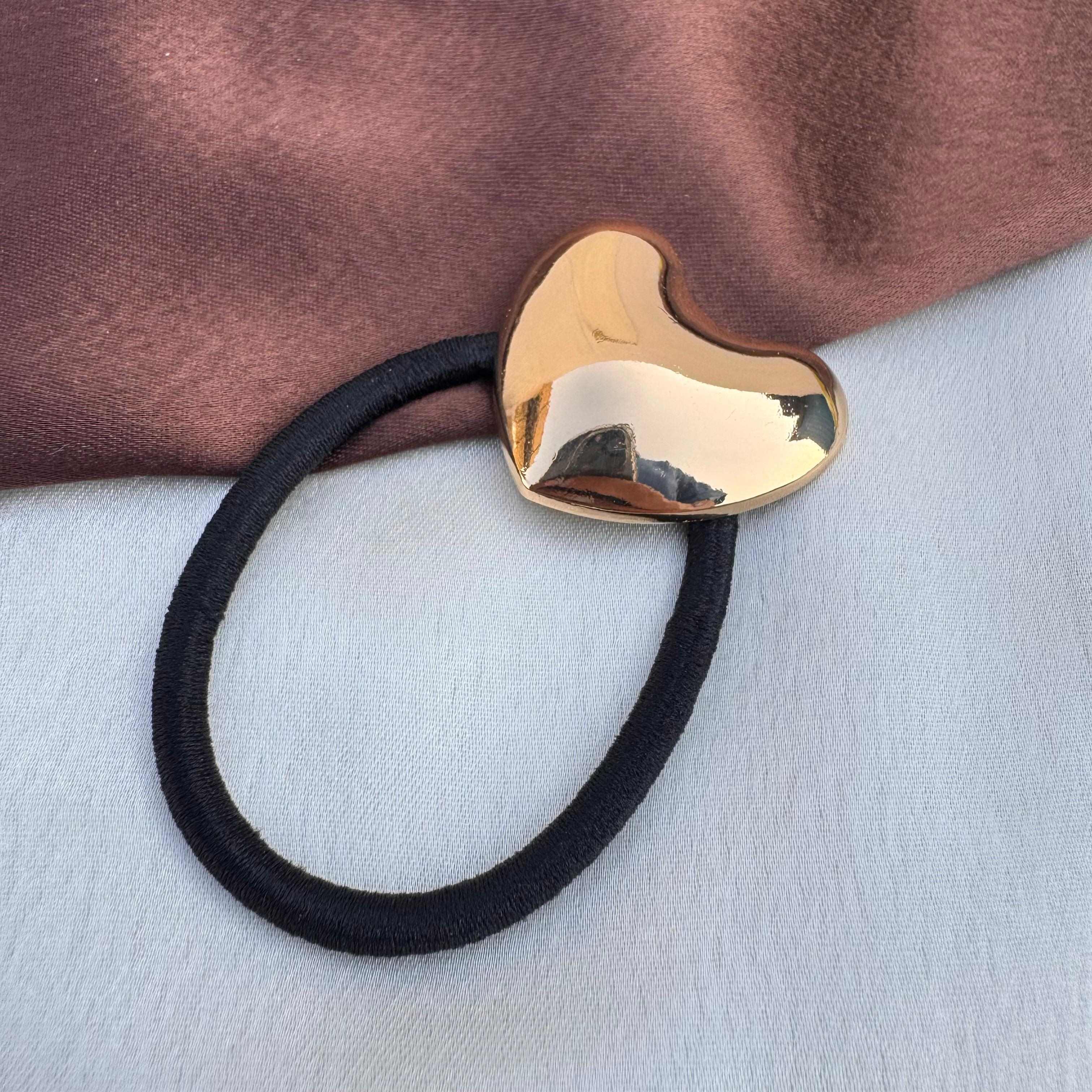 TFC Heartly Heart Gold Plated Hair Tie