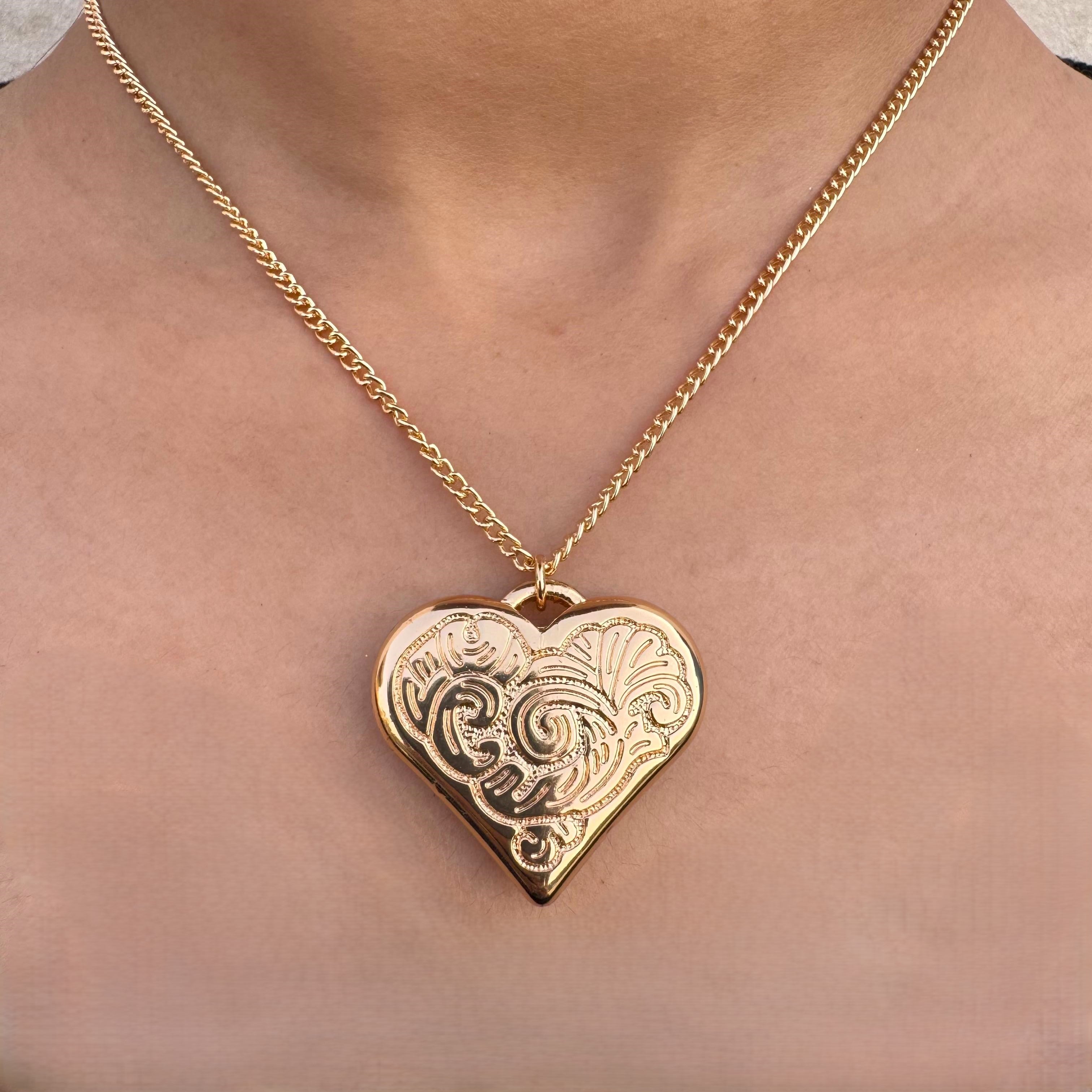 TFC Good Heart Gold Plated Pendat Necklace