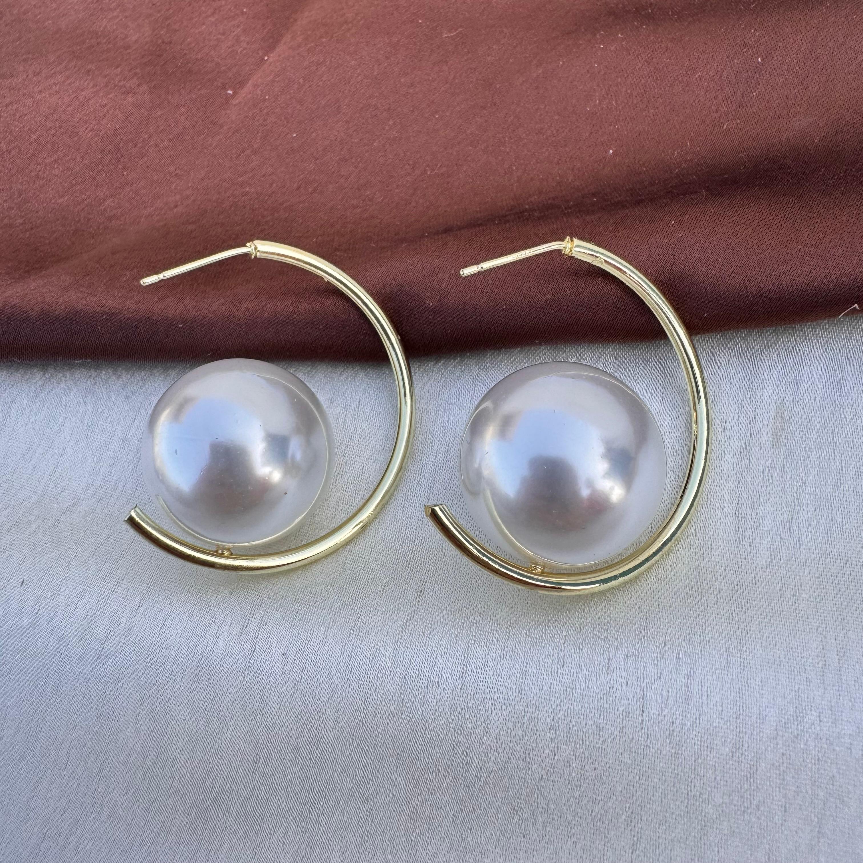 TFC Eid Ka Chand Gold Plated Hoop Earrings