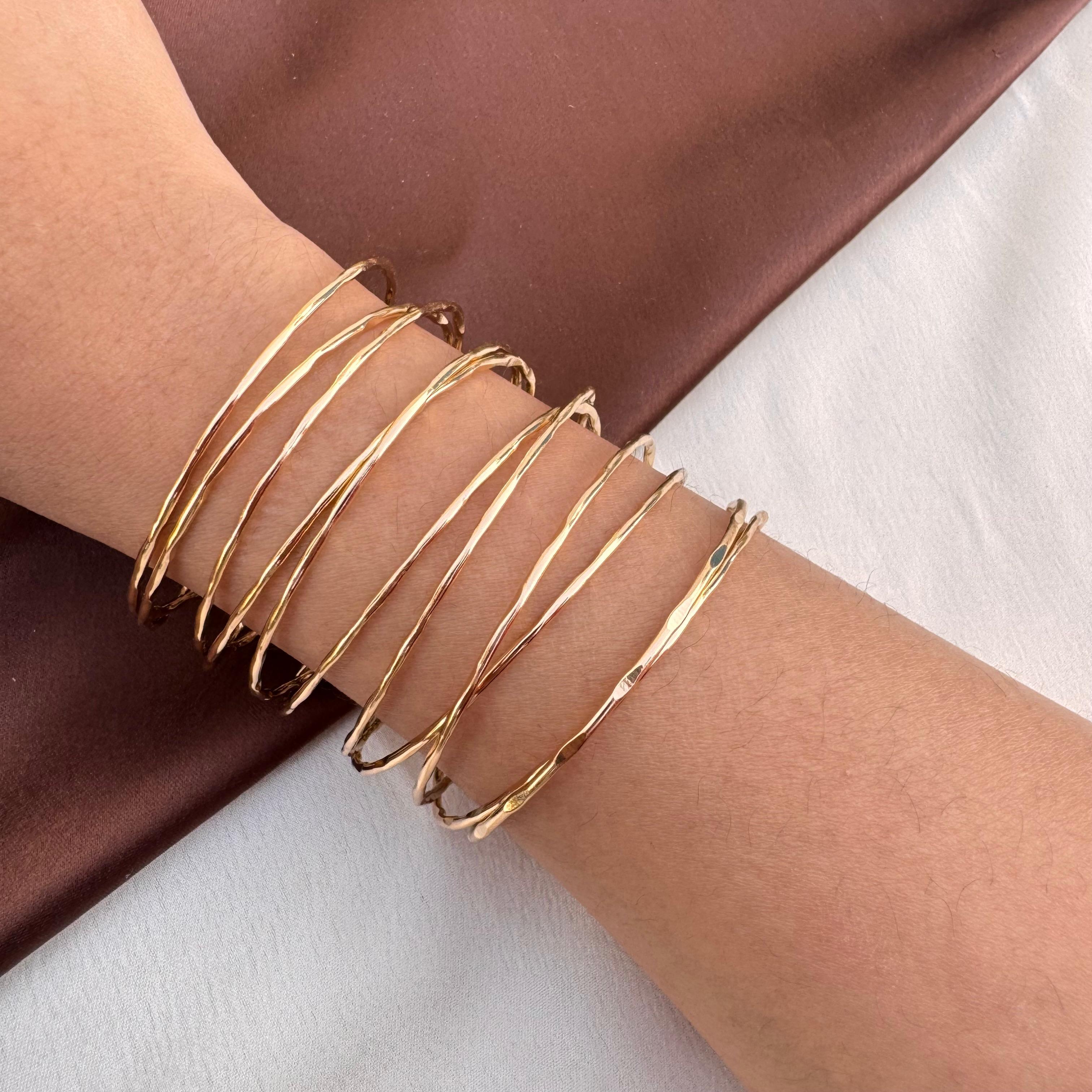TFC Delicate Stream Gold Plated Cuff Bracelet