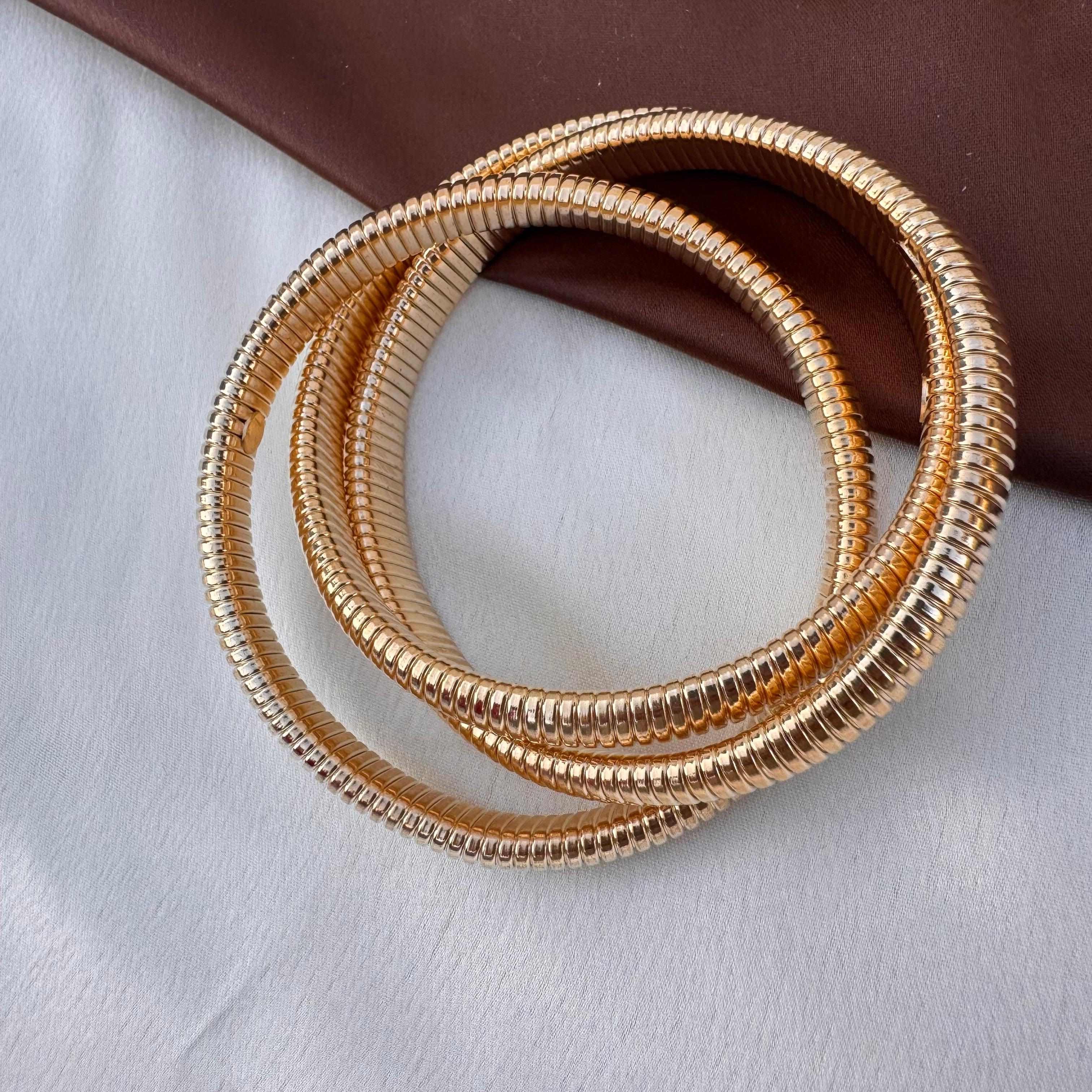 TFC Prime Bands Gold Plated Wrap Bracelet (Size 2-8)