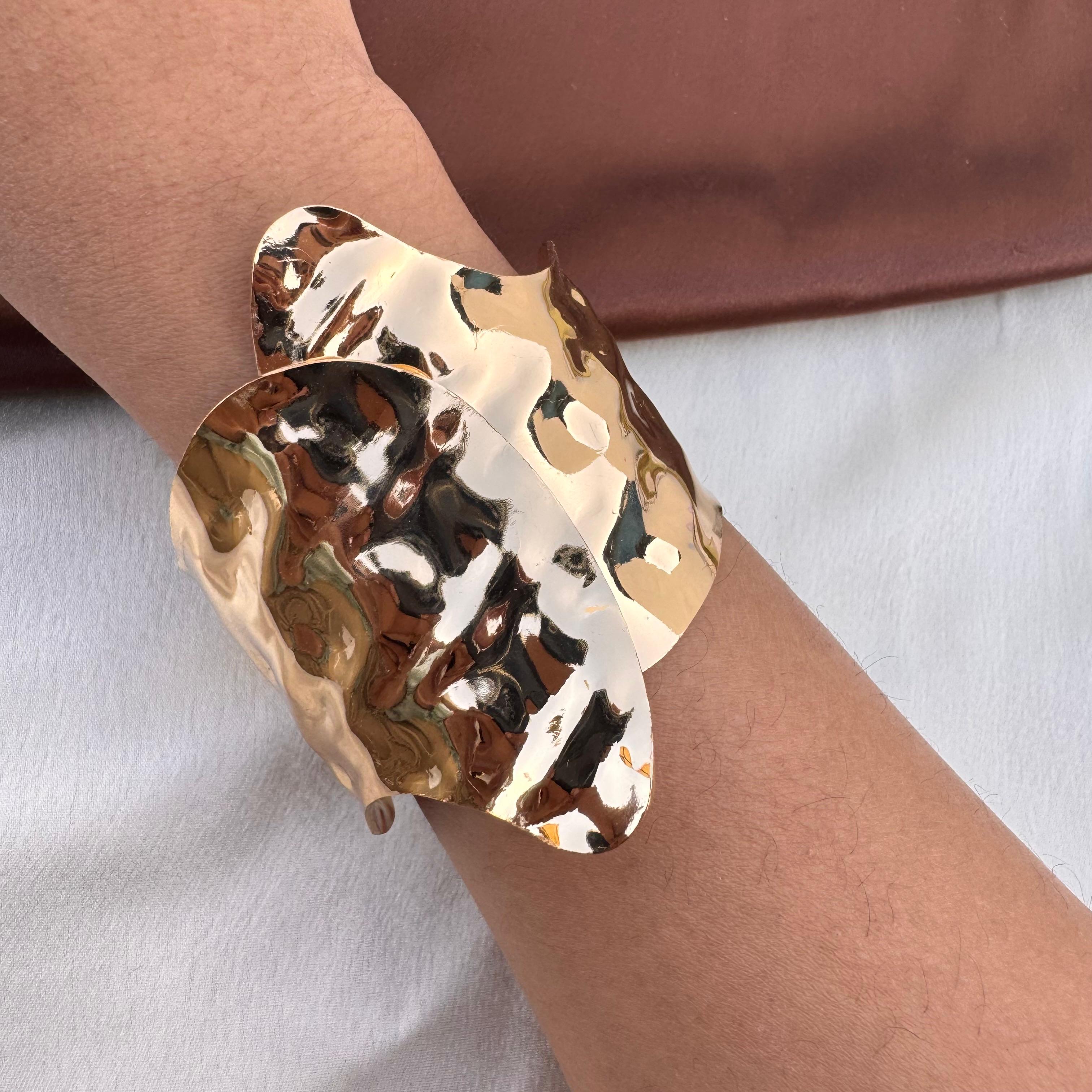 TFC Power Cuff Gold Plated Bracelet