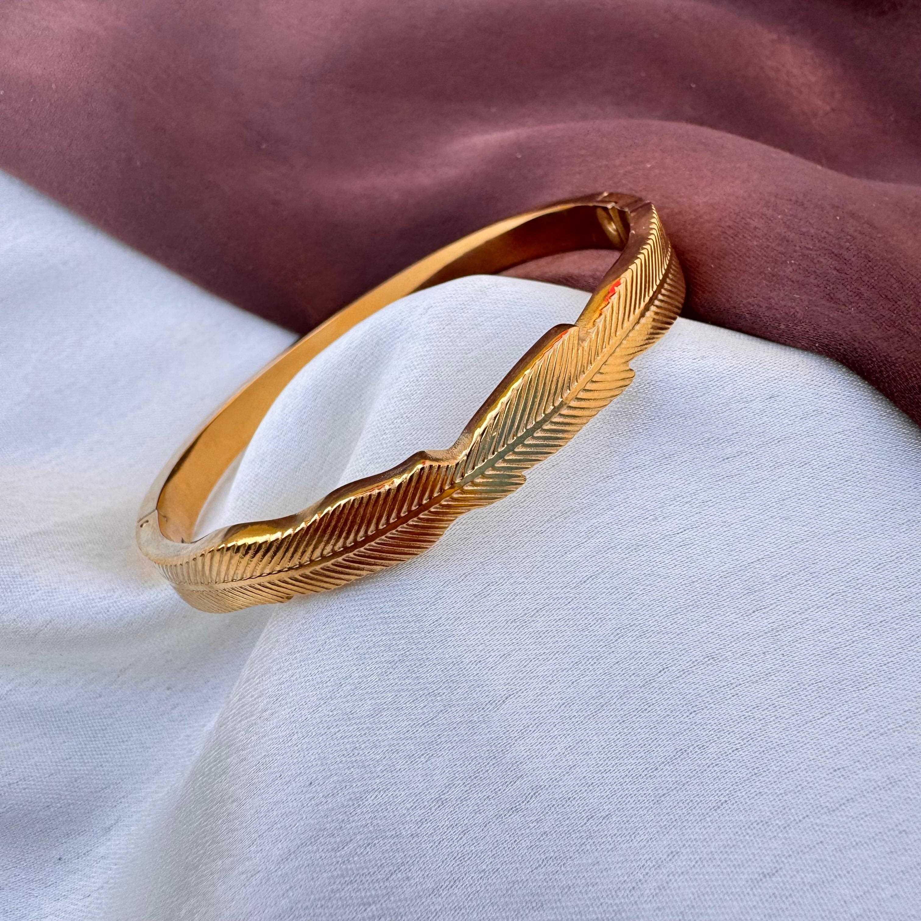 TFC Size 2.6 LuxeLine Gold Plated Bangle Bracelet