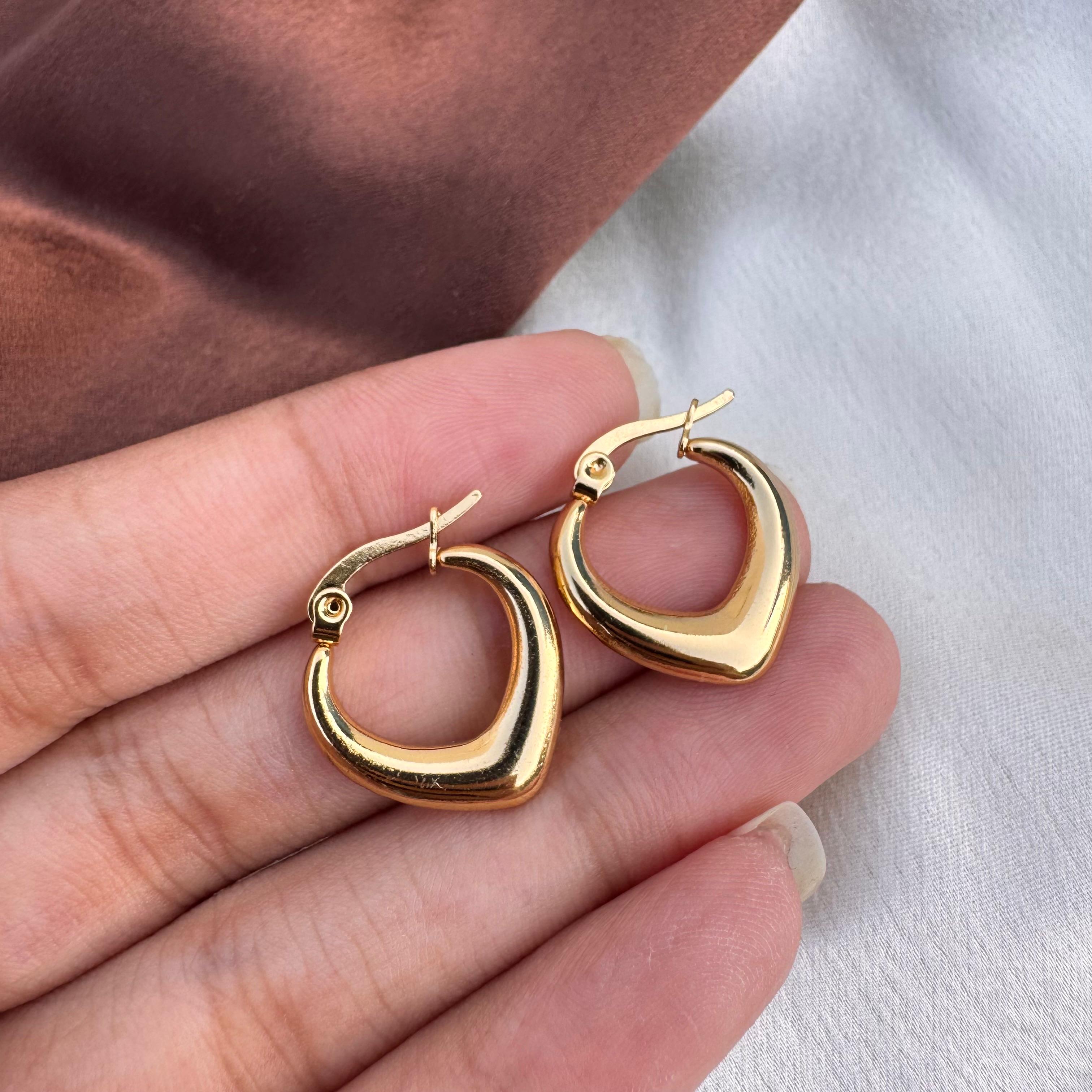 TFC Gleamy Shine Gold Plated Huggies