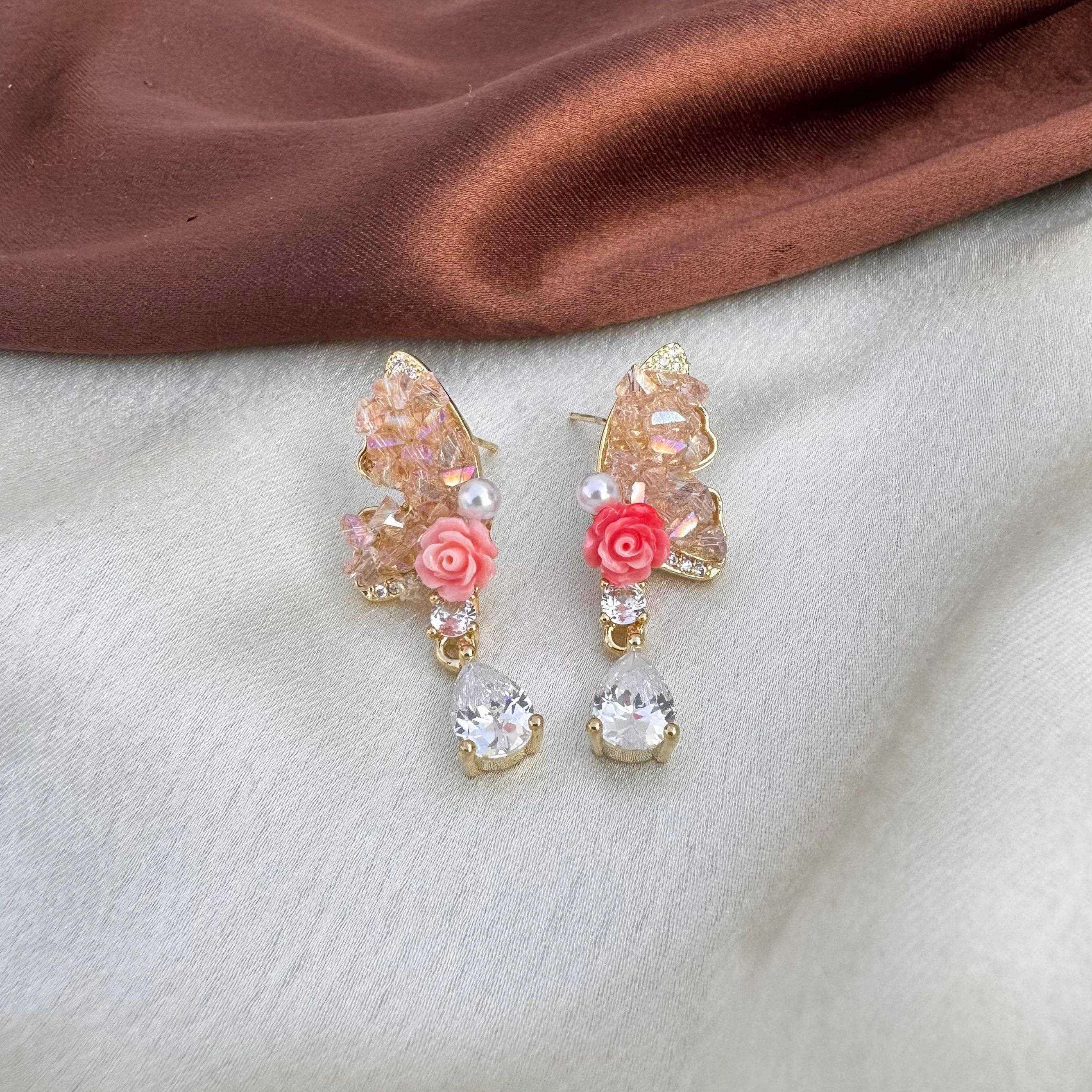 TFC Rosy Wings Dangler Earring