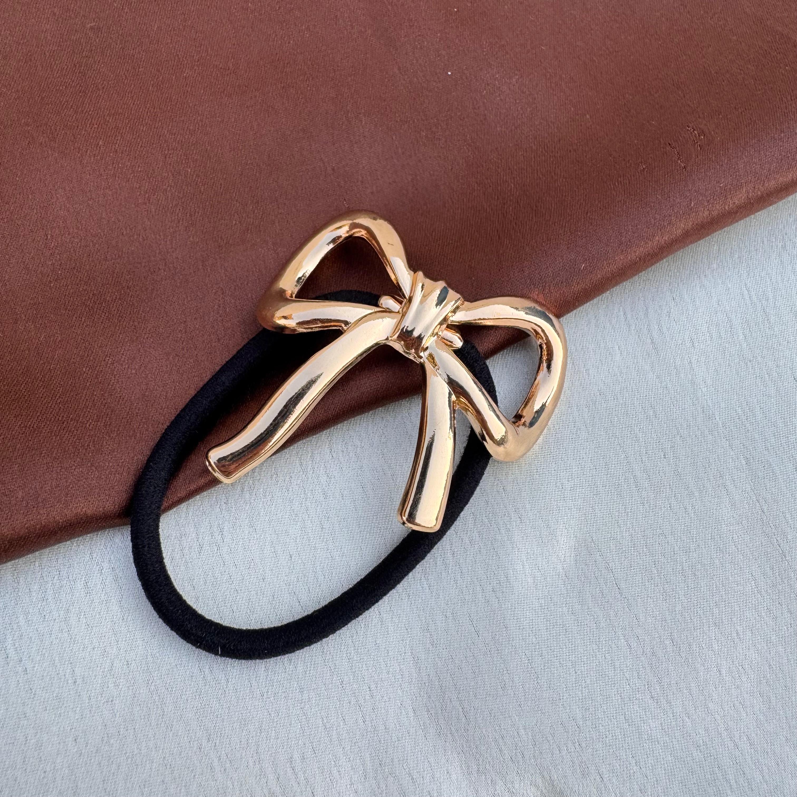 TFC Bowlzy Gold Plated Hair Tie