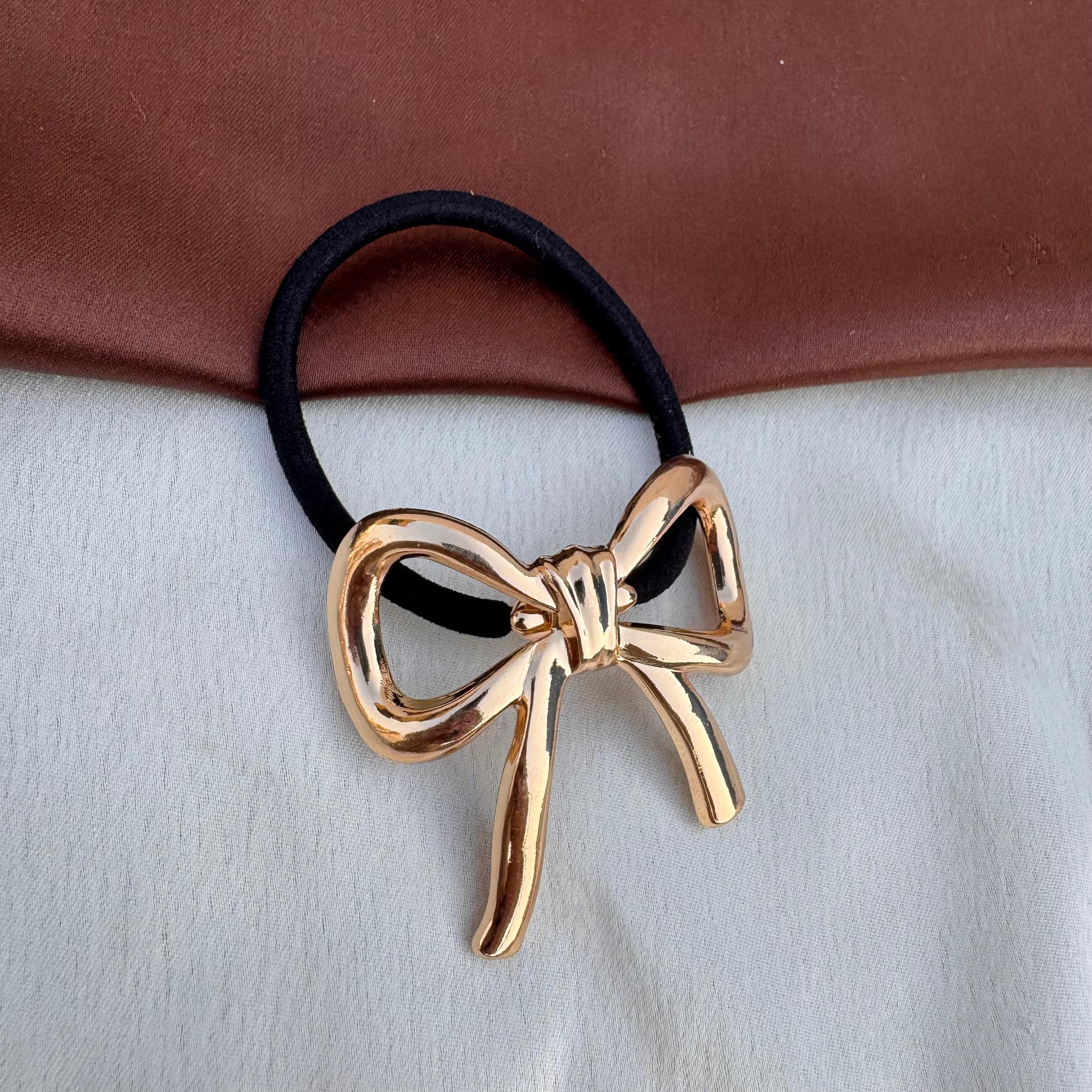 TFC Bowlzy Gold Plated Hair Tie