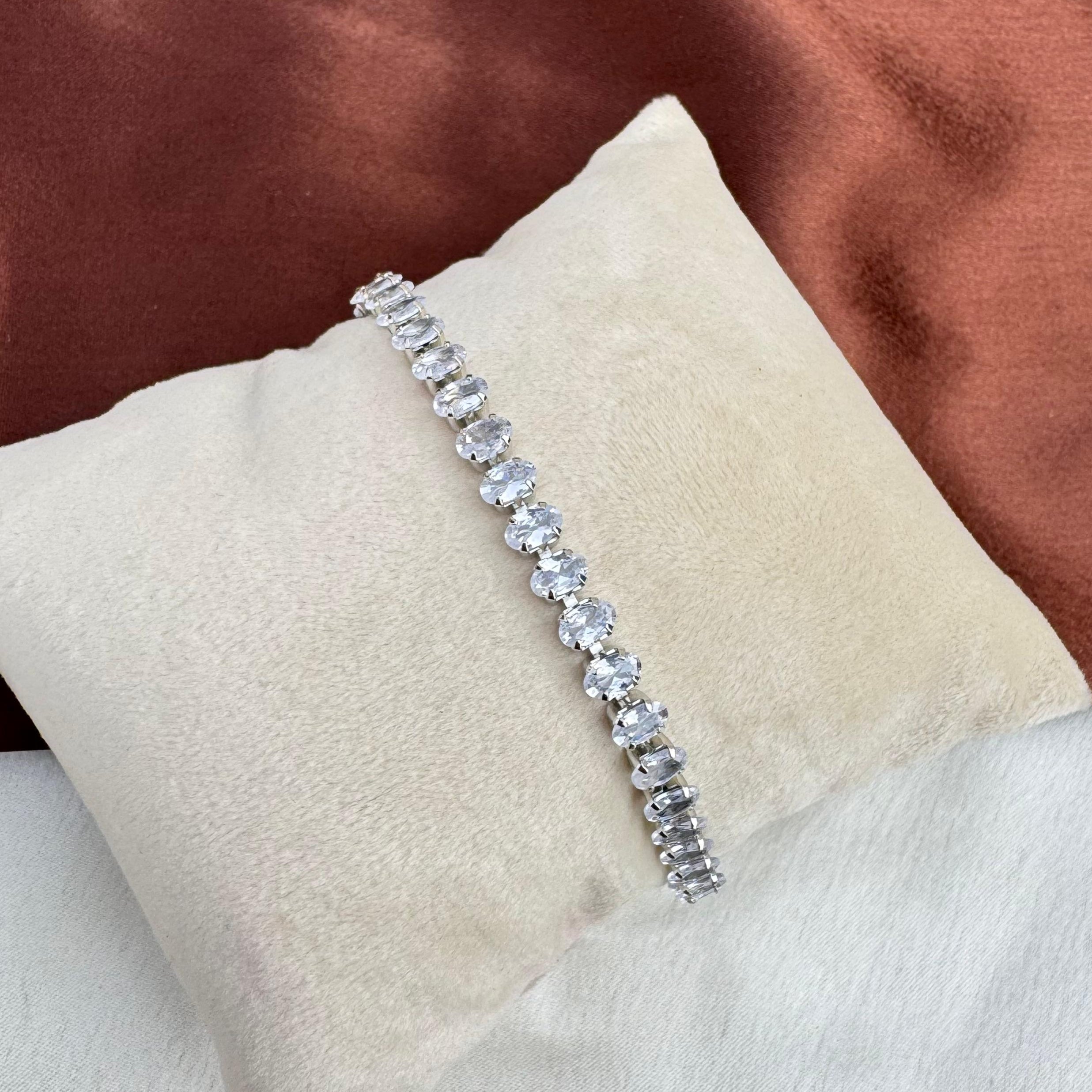 TFC Opal Oasis Silver Plated Bracelet (length 16 cm )