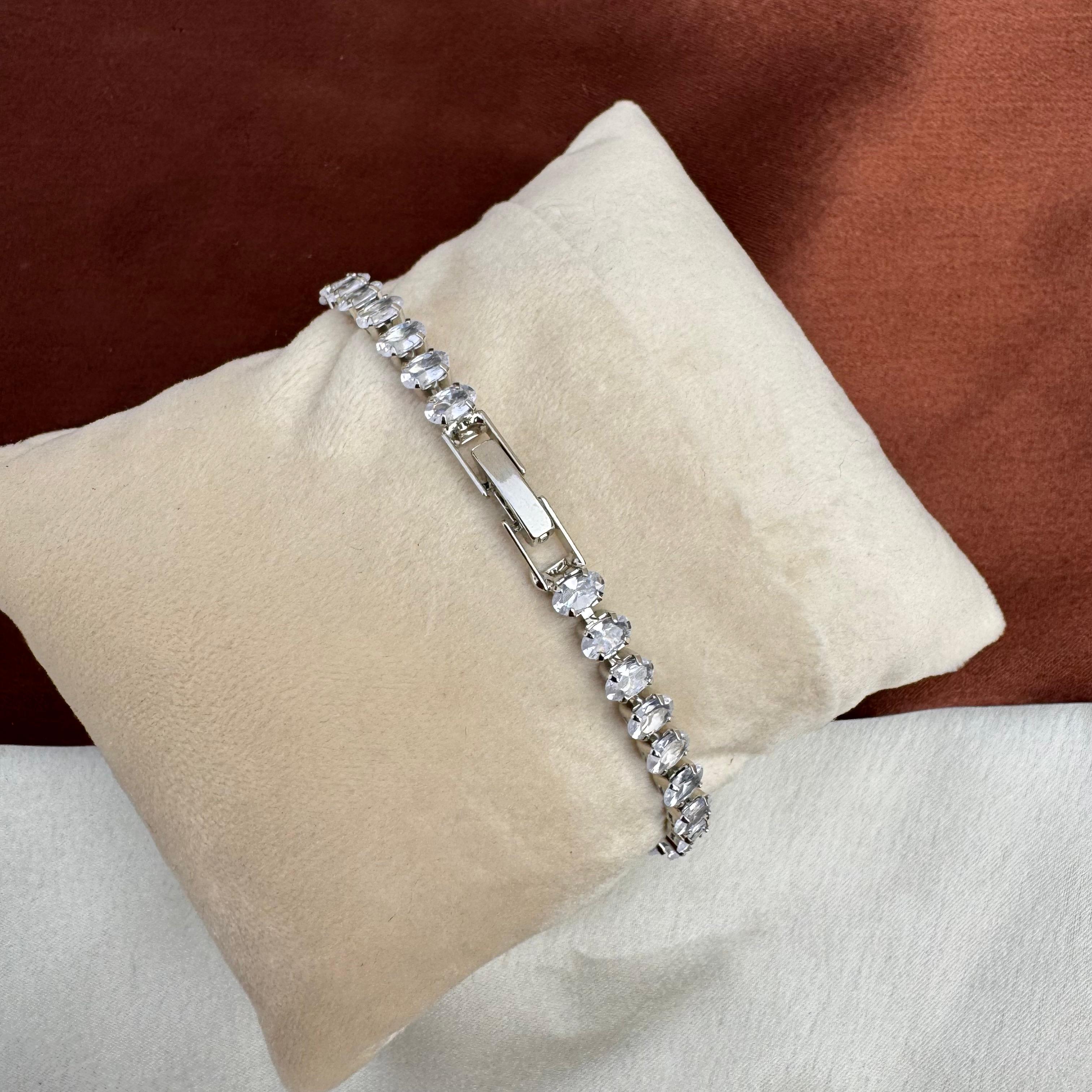 TFC Opal Oasis Silver Plated Bracelet (length 16 cm )
