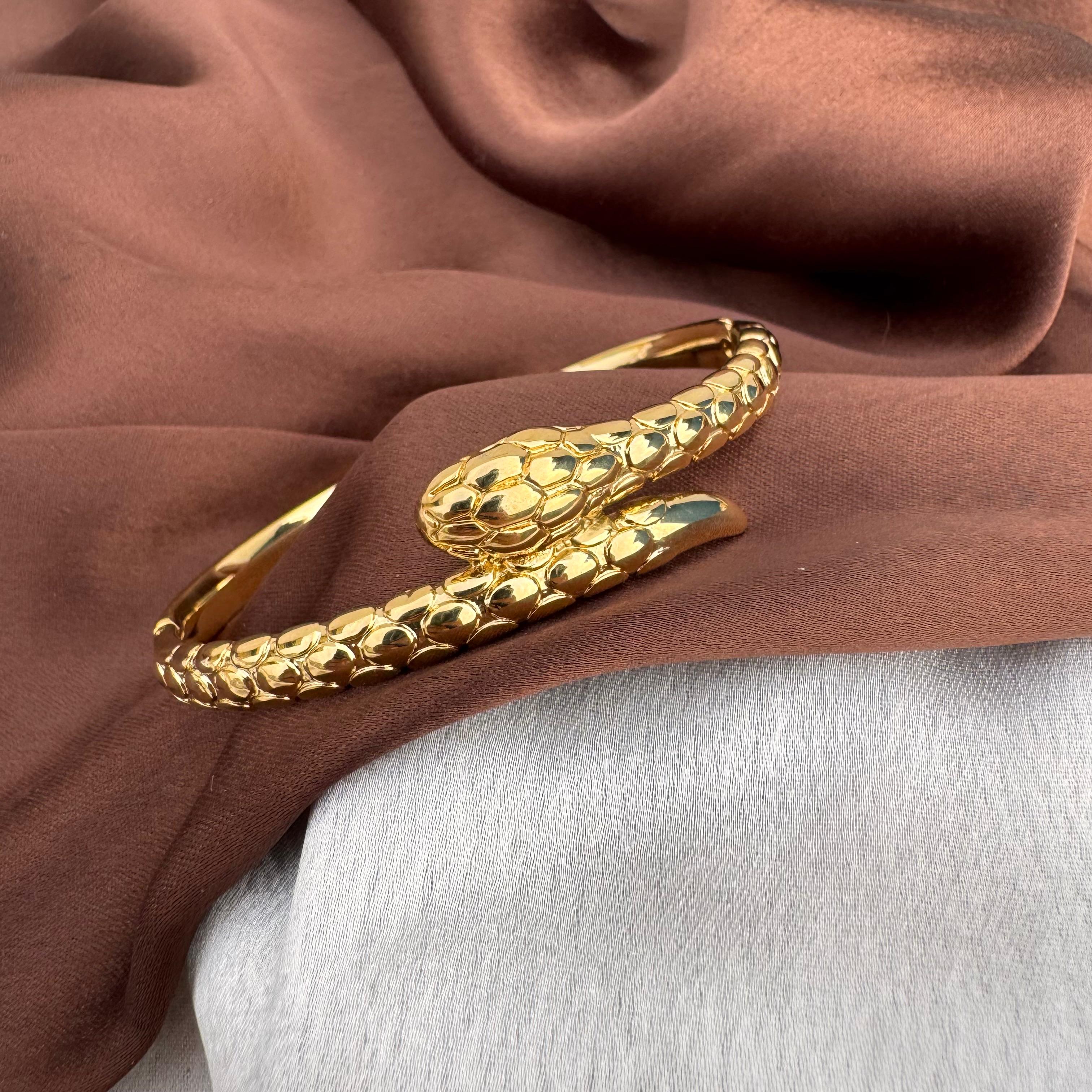 TFC Size 2.2 Venom Vogue Gold Plated Bracelet Bangle