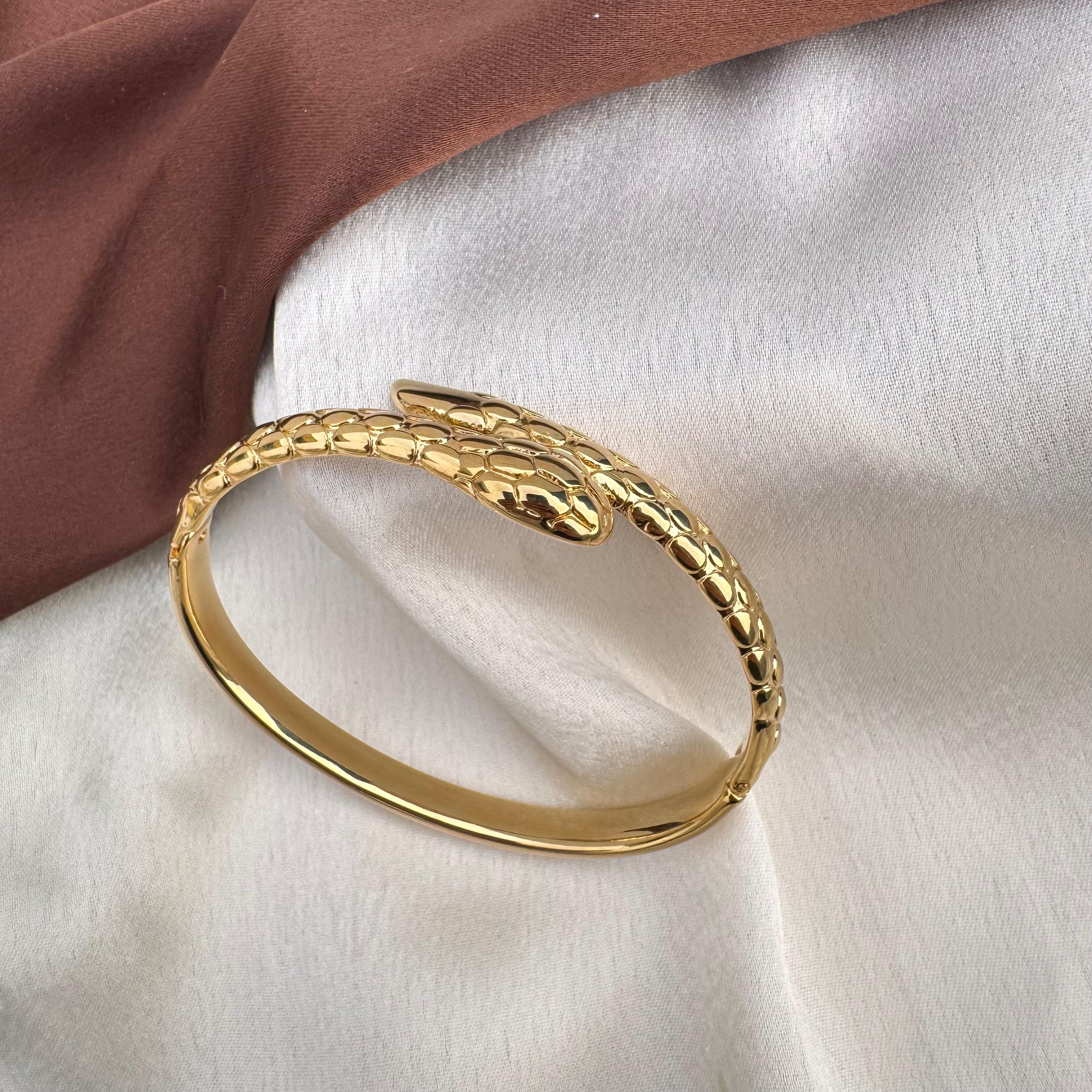 TFC Size 2.2 Venom Vogue Gold Plated Bracelet Bangle