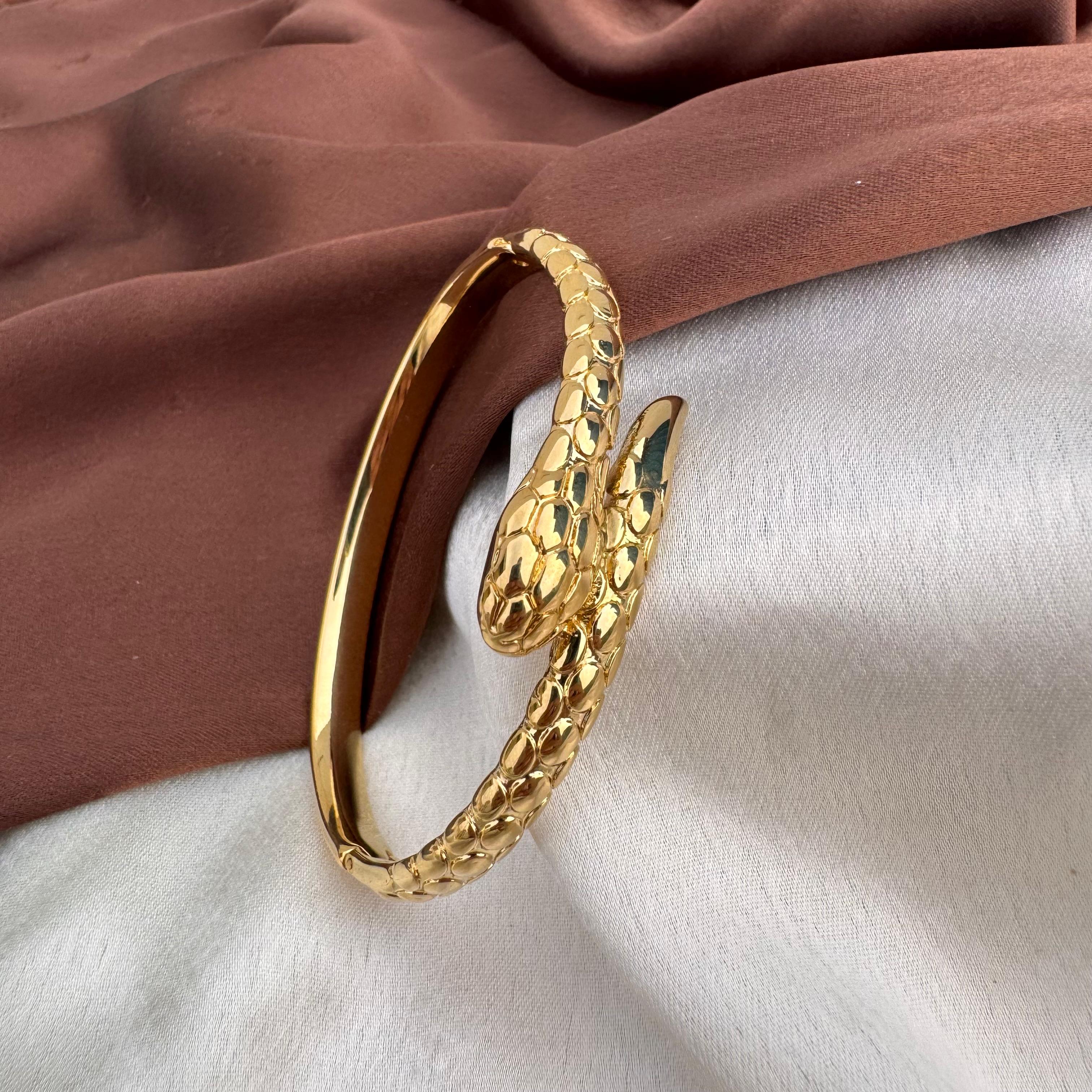 TFC Size 2.2 Venom Vogue Gold Plated Bracelet Bangle