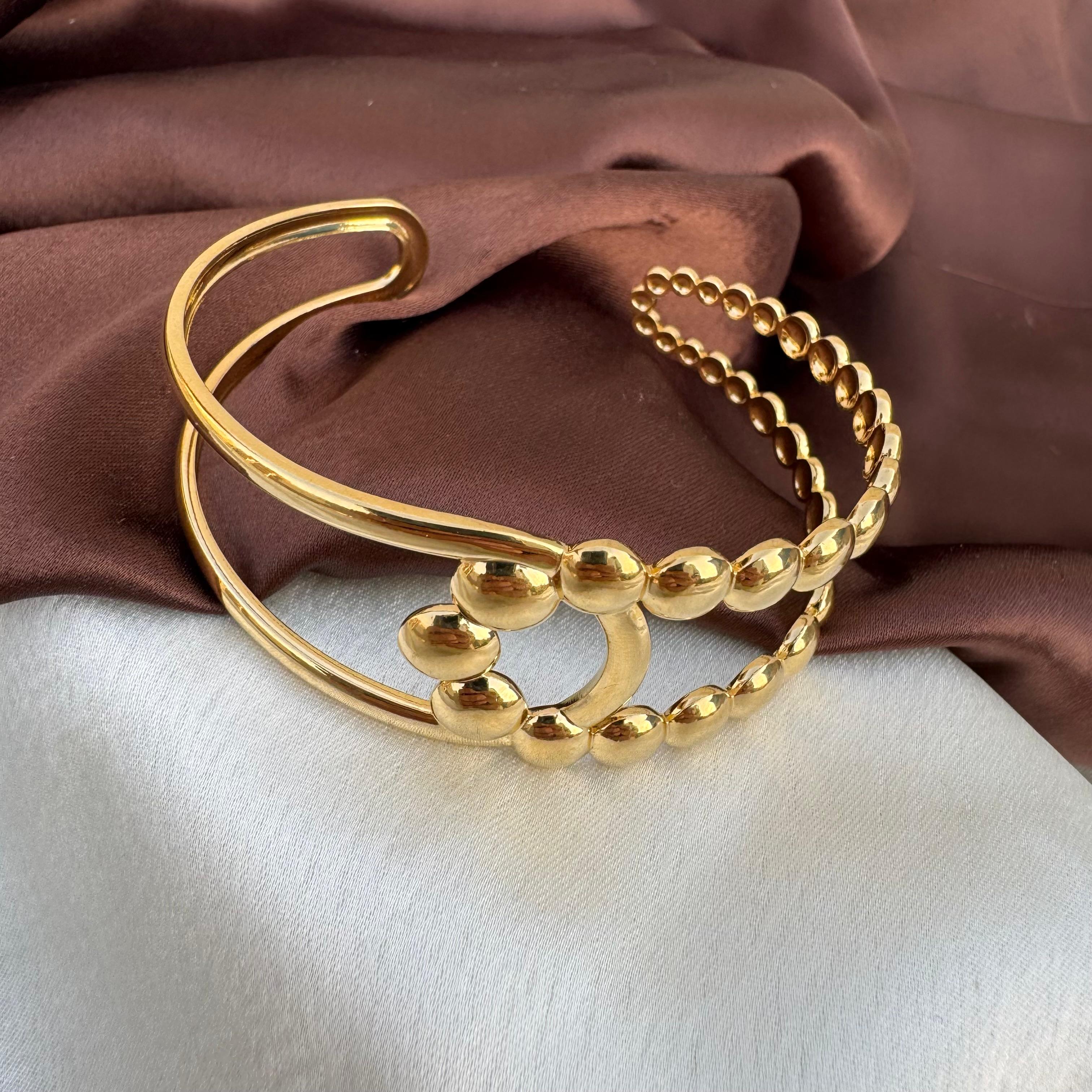 TFC Moonlink Gold Plated Cuff Bracelet