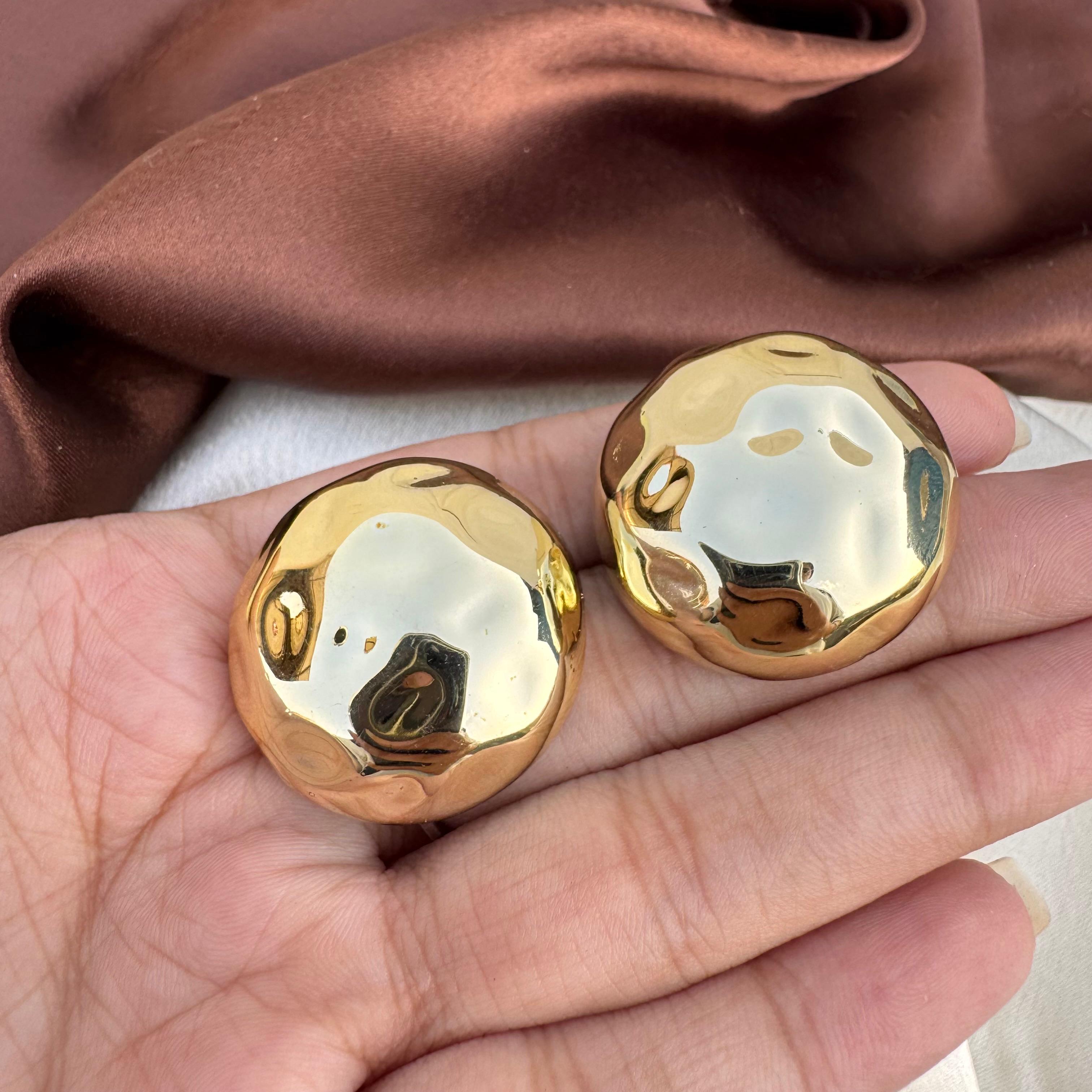 TFC Cloud 9 Gold Plated Stud Earrings