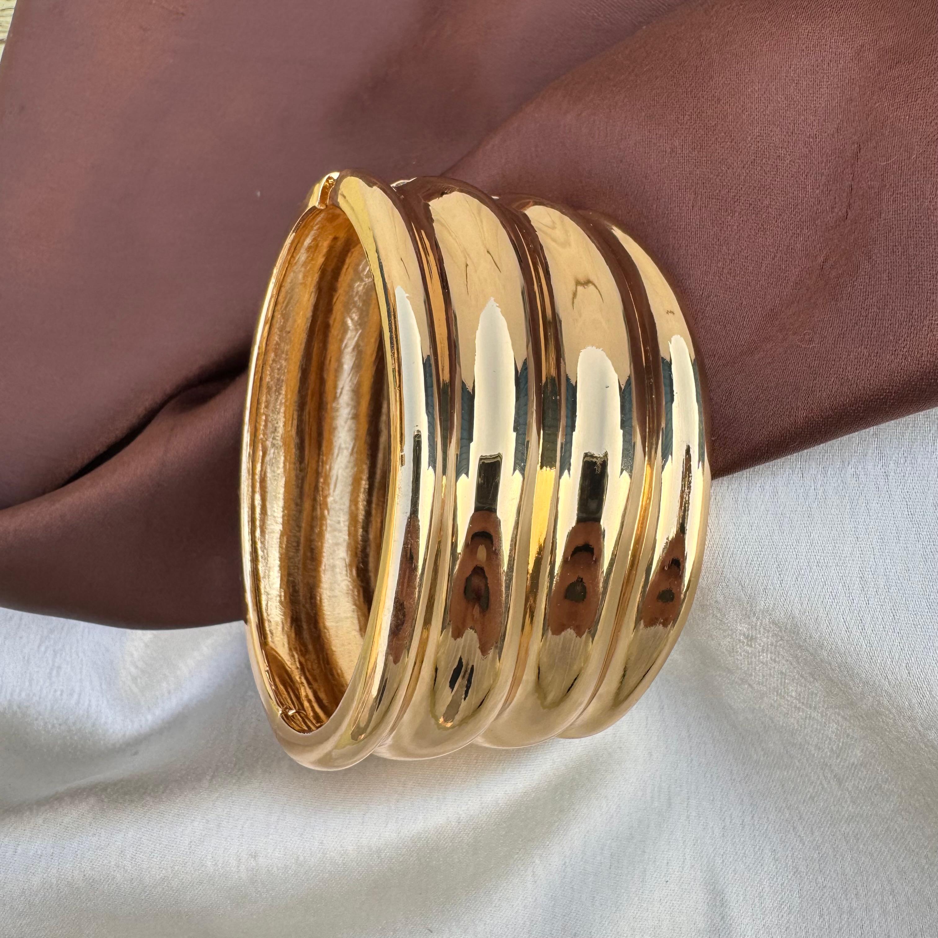 TFC Size 2.2 Mood Jello Gold Plated bracelet Bangle
