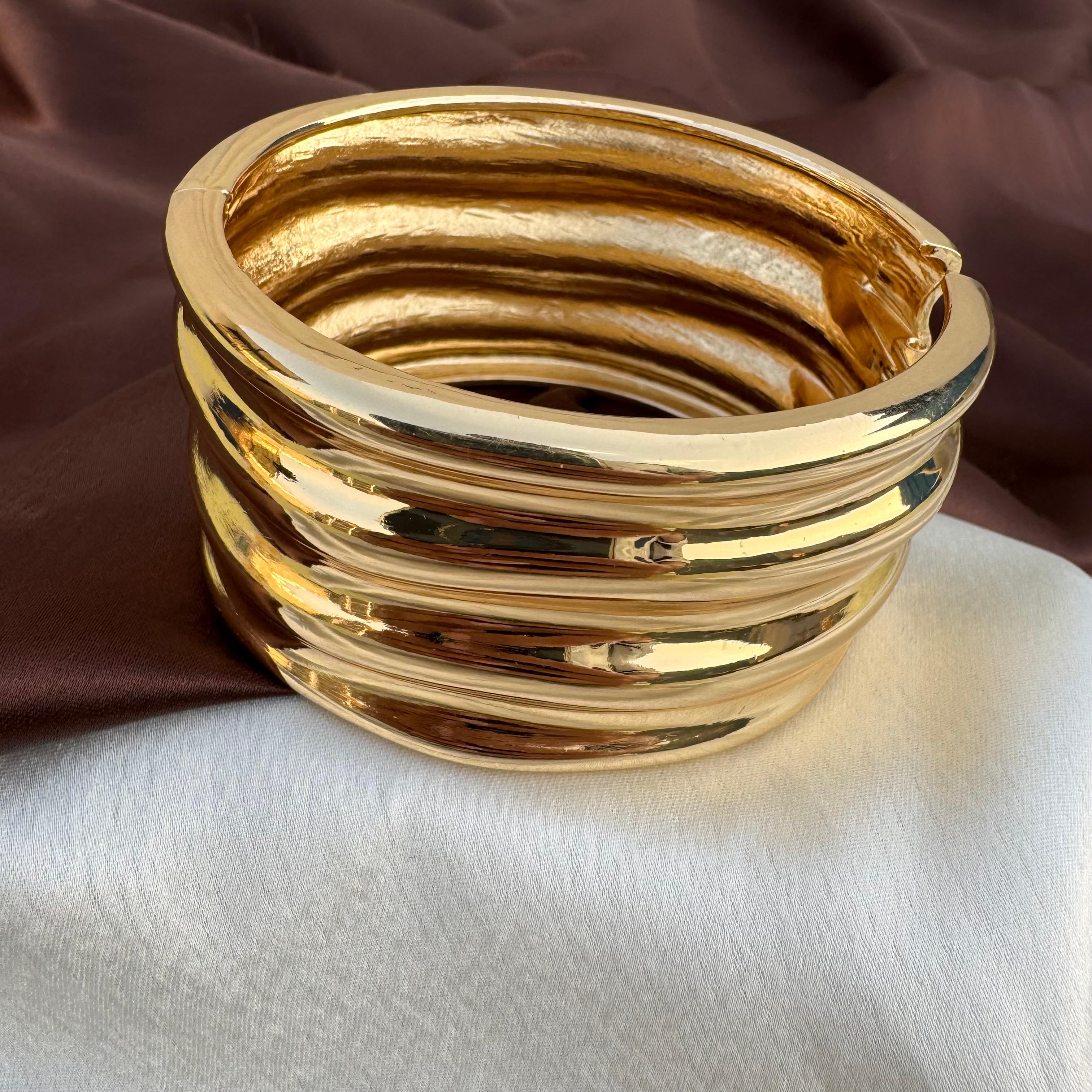 TFC Size 2.2 Mood Jello Gold Plated bracelet Bangle