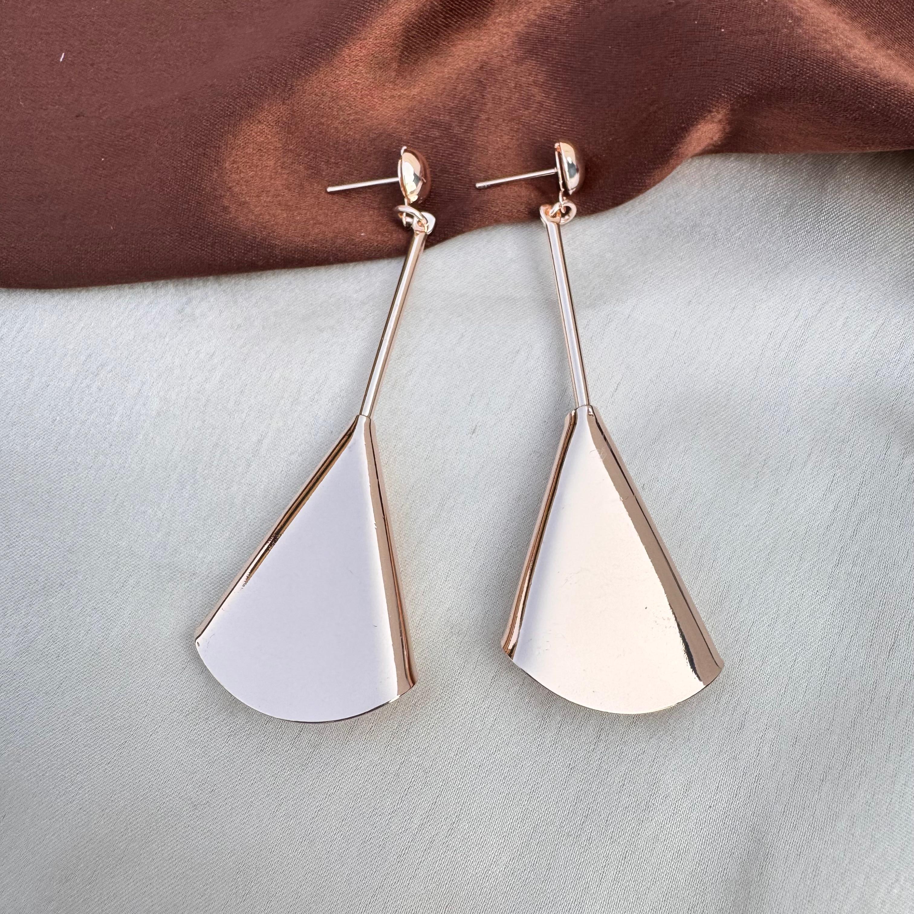 TFC Jazzy Bell Rose Gold Plated Dangler Earrings