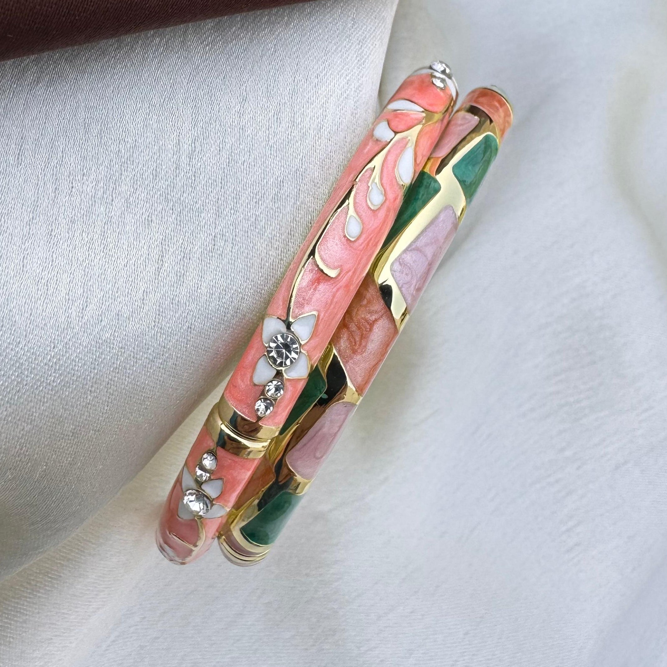 TFC Size 2.6 Peachmist Gold Plated Bracelet Bangle Combo Set