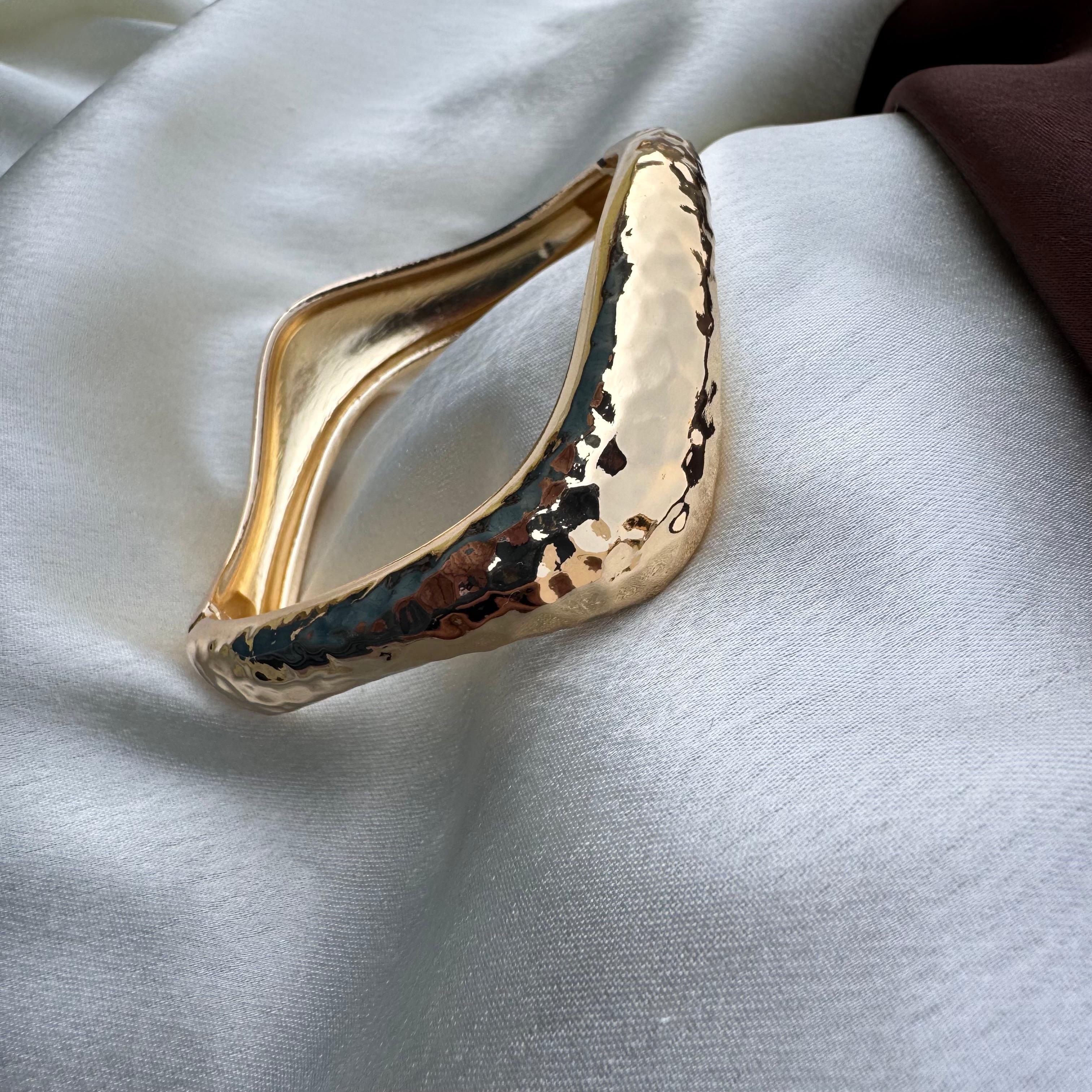 TFC Size 2.6 Jewel Hour Gold Plated Bracelet Bangle
