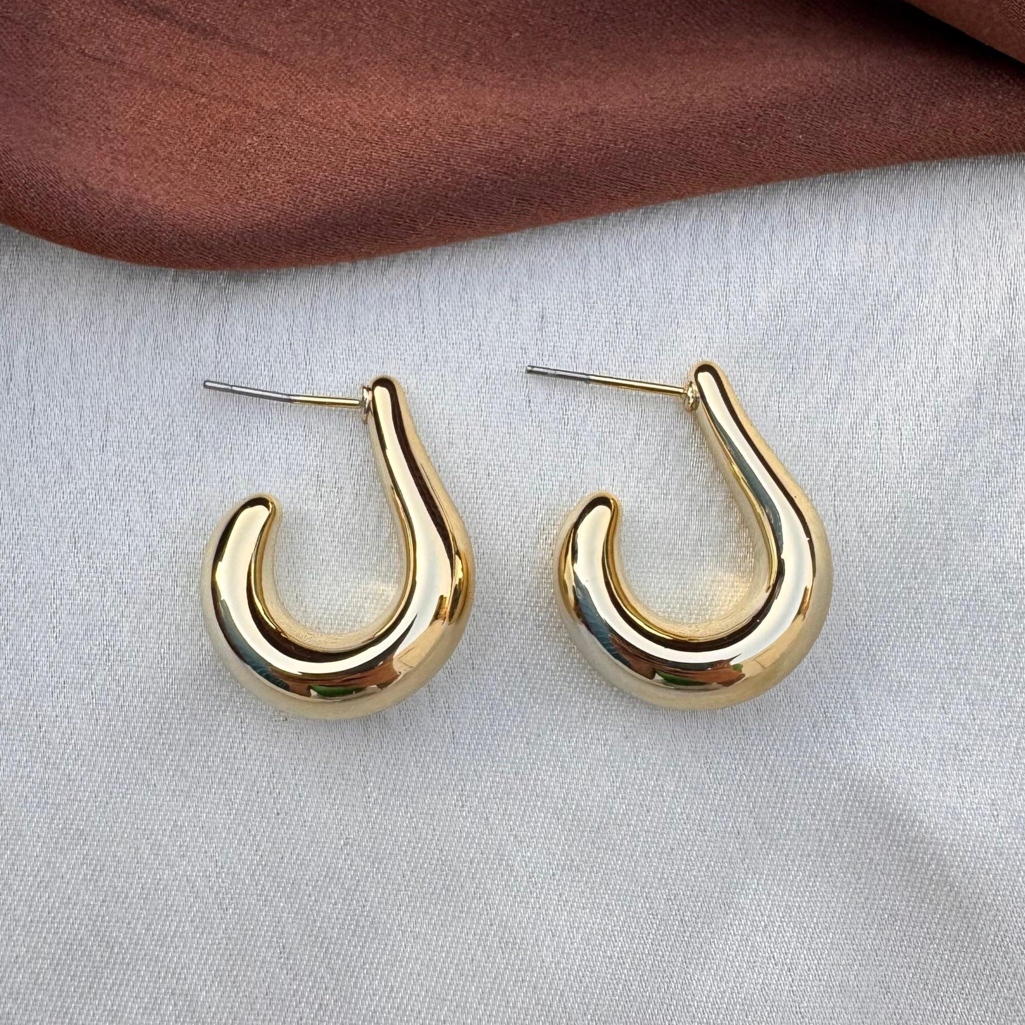 TFC Diadem Gold Plated Stud Earrings