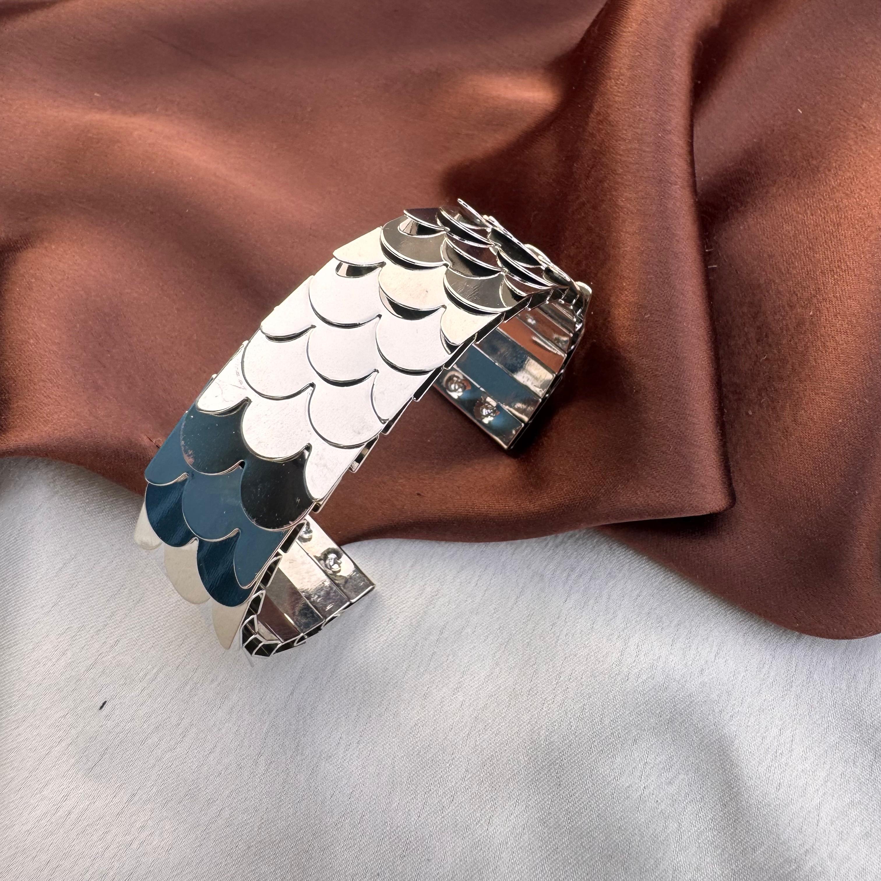 TFC  Size 2.6 Gleam Bash Silver Plated Bracelet Bangle