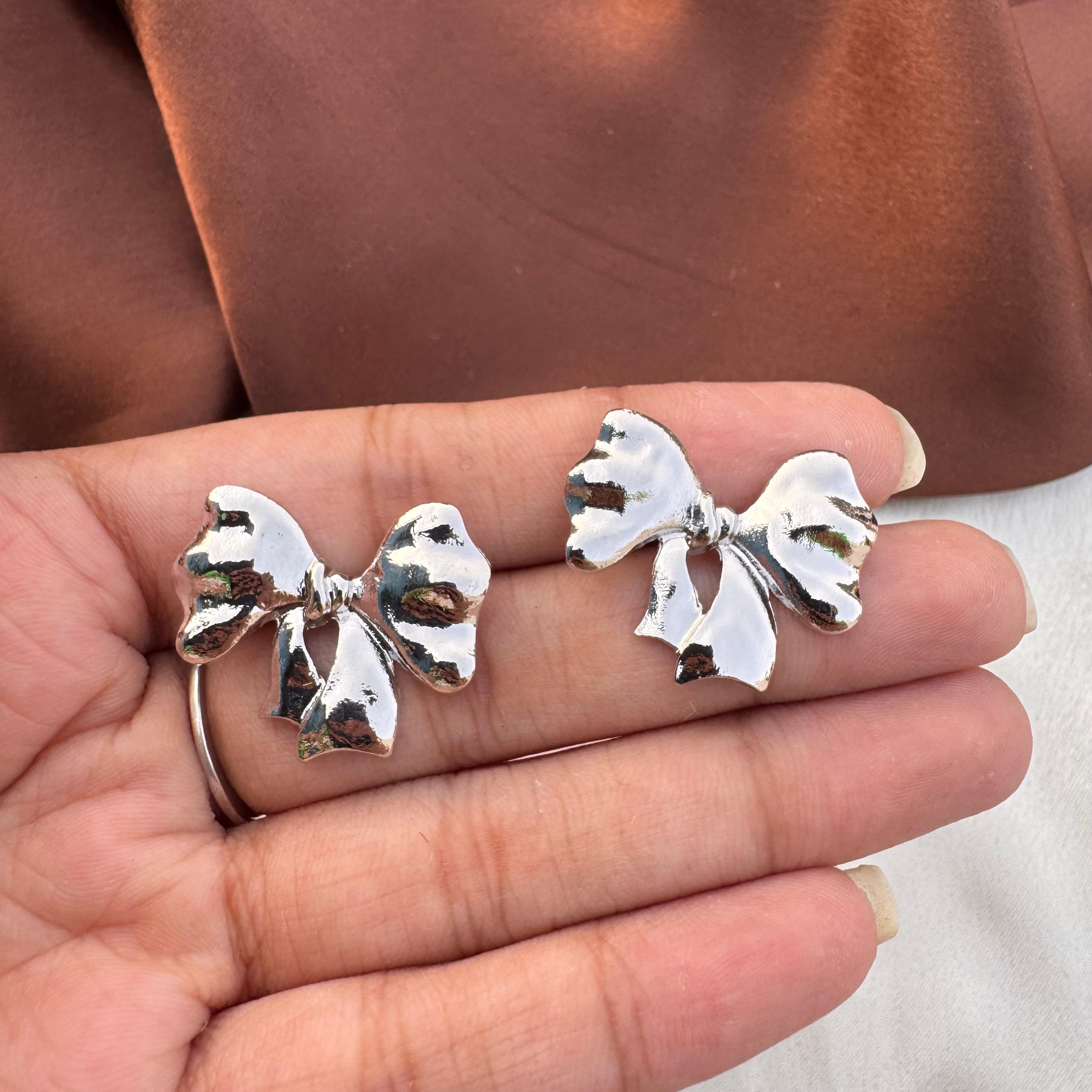 TFC Pristine Silver Plated Stud Earrings