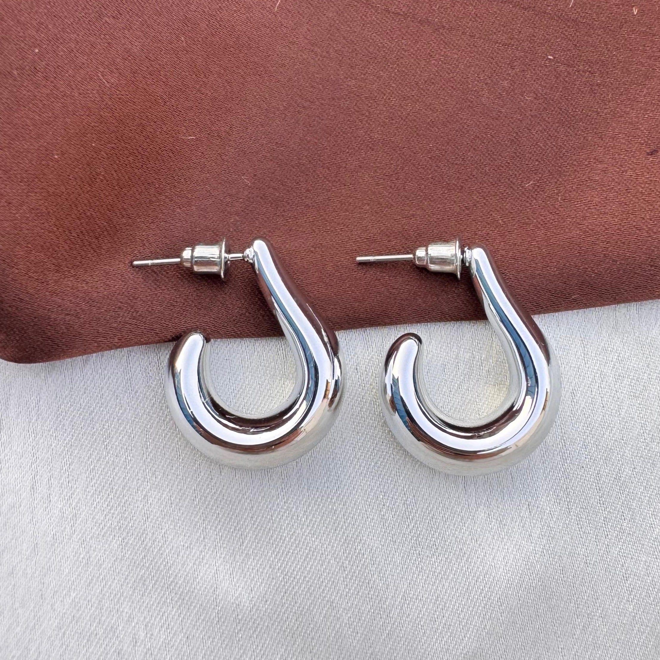 TFC Diadem Silver Plated Stud Earrings