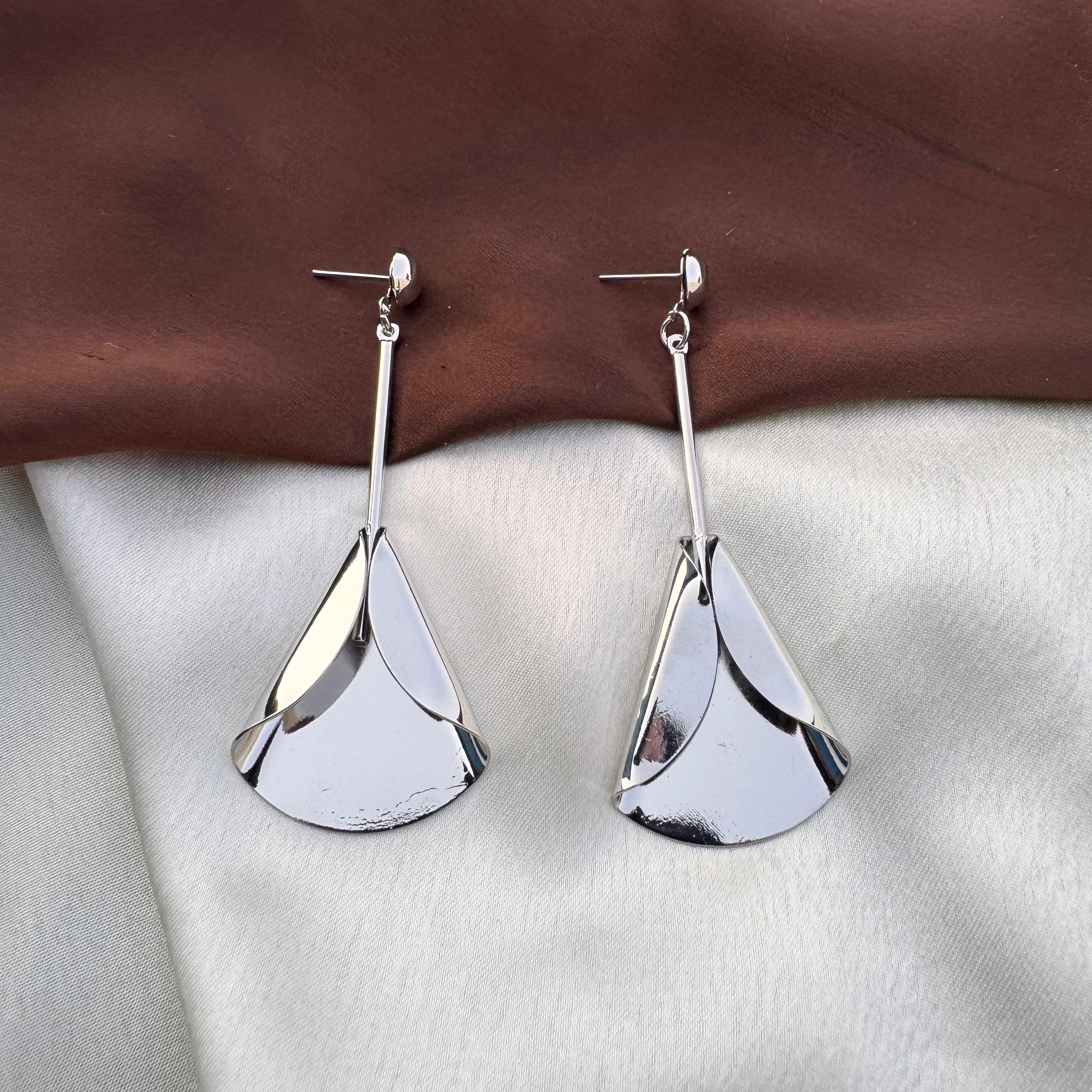 TFC Jazzy Bell Silver Plated Dangler Earrings