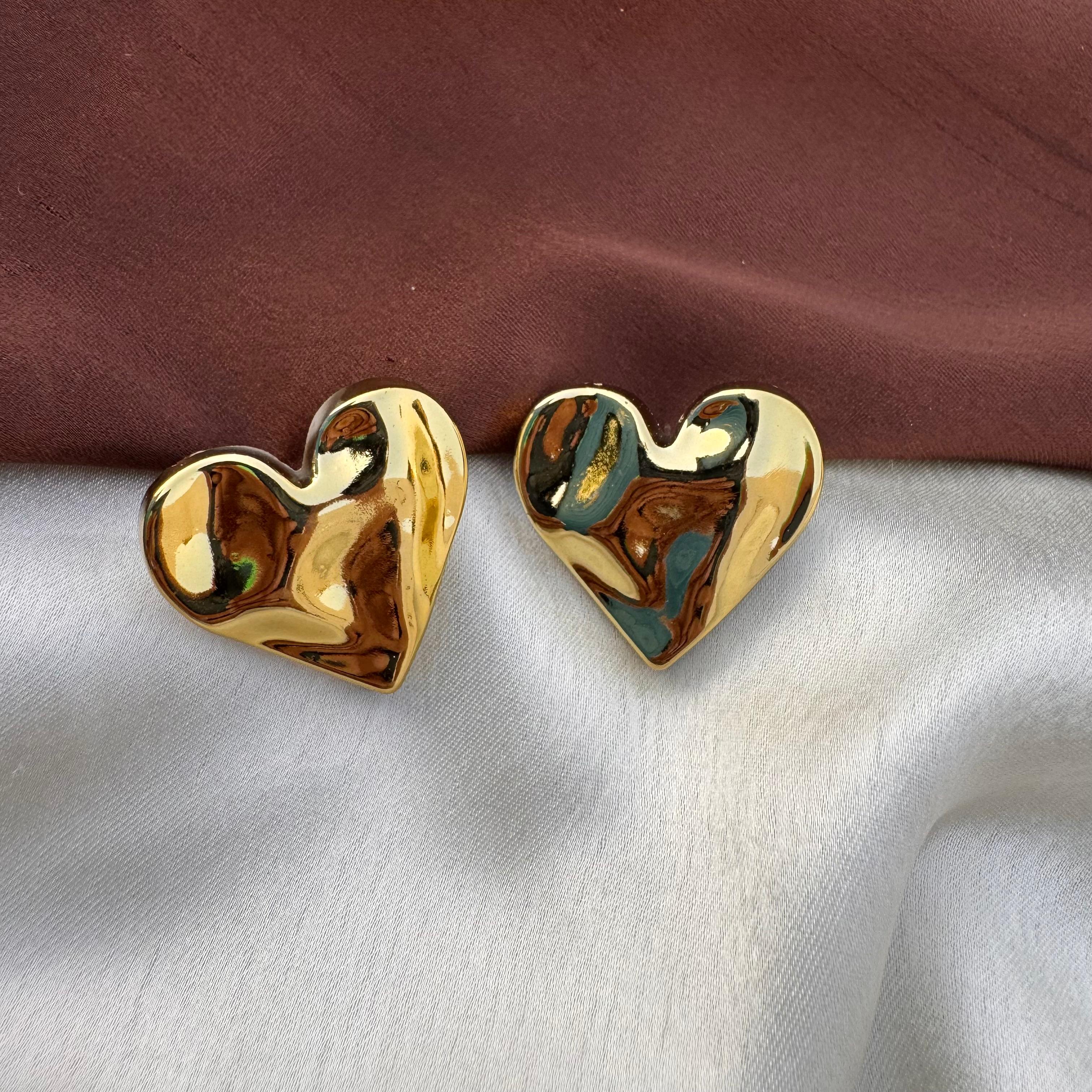 TFC Love Trails Gold Plated Stud Earrings